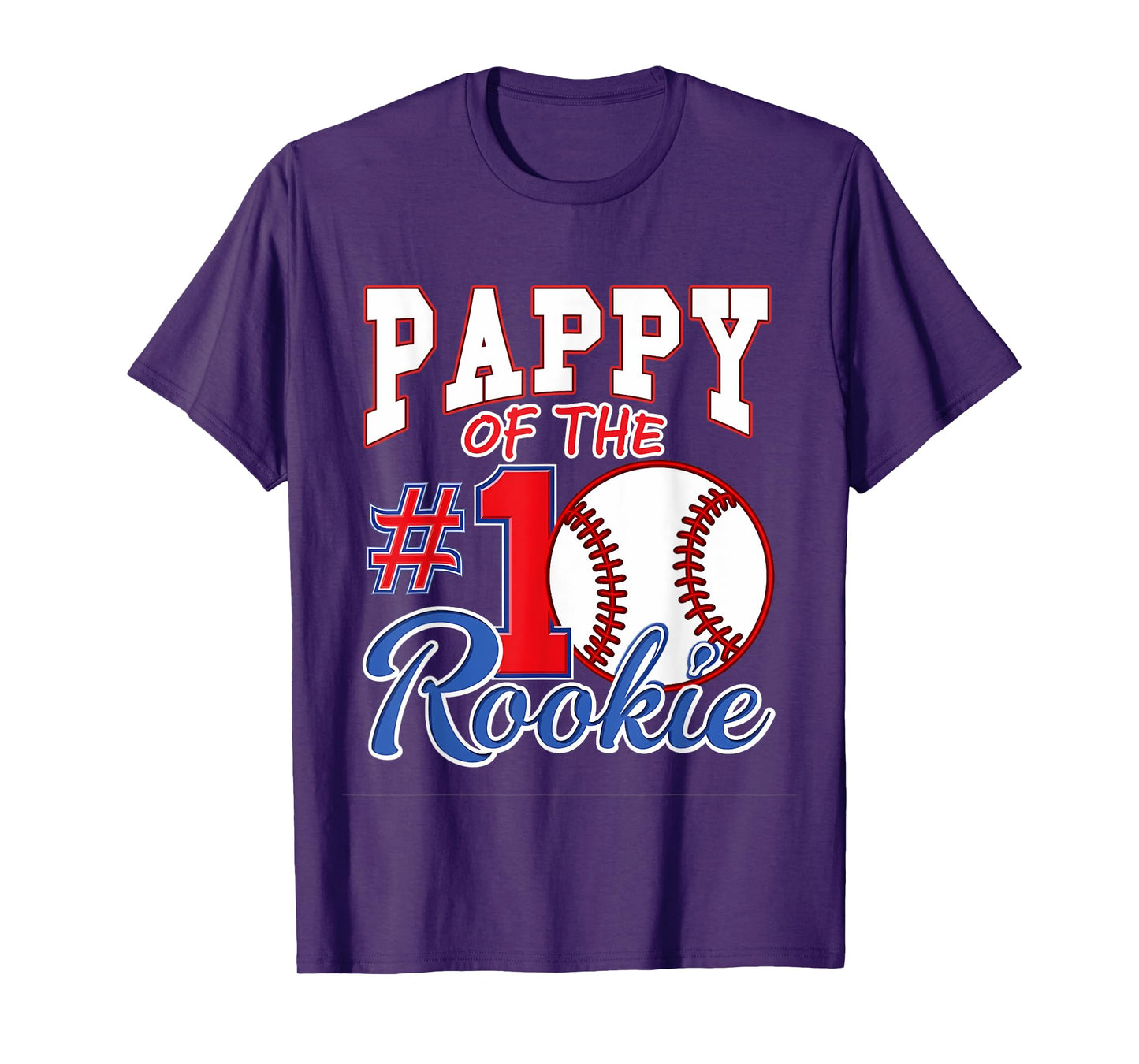 Retro Grandpa Pappy Of The Number 1 Rookie Baseball T-Shirt
