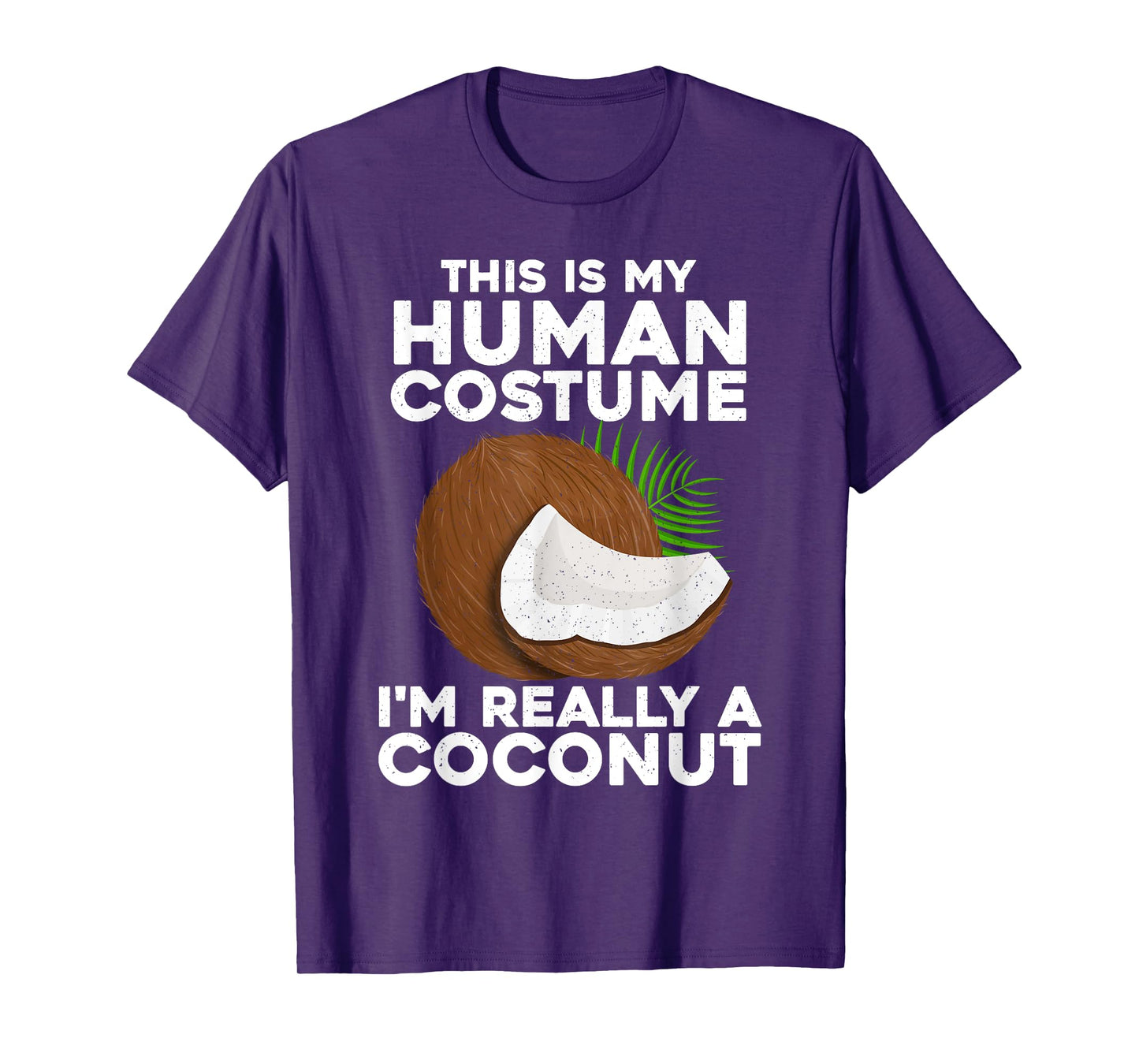 Funny Coconut For Men Women Coco Costume Halloween Hawaiian T-Shirt