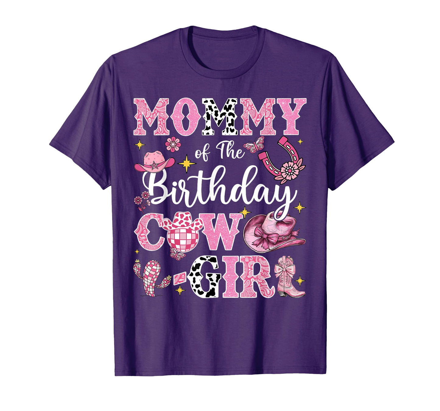 Mommy Of The Birthday Cow-Girl Rodeo Mommy T-Shirt