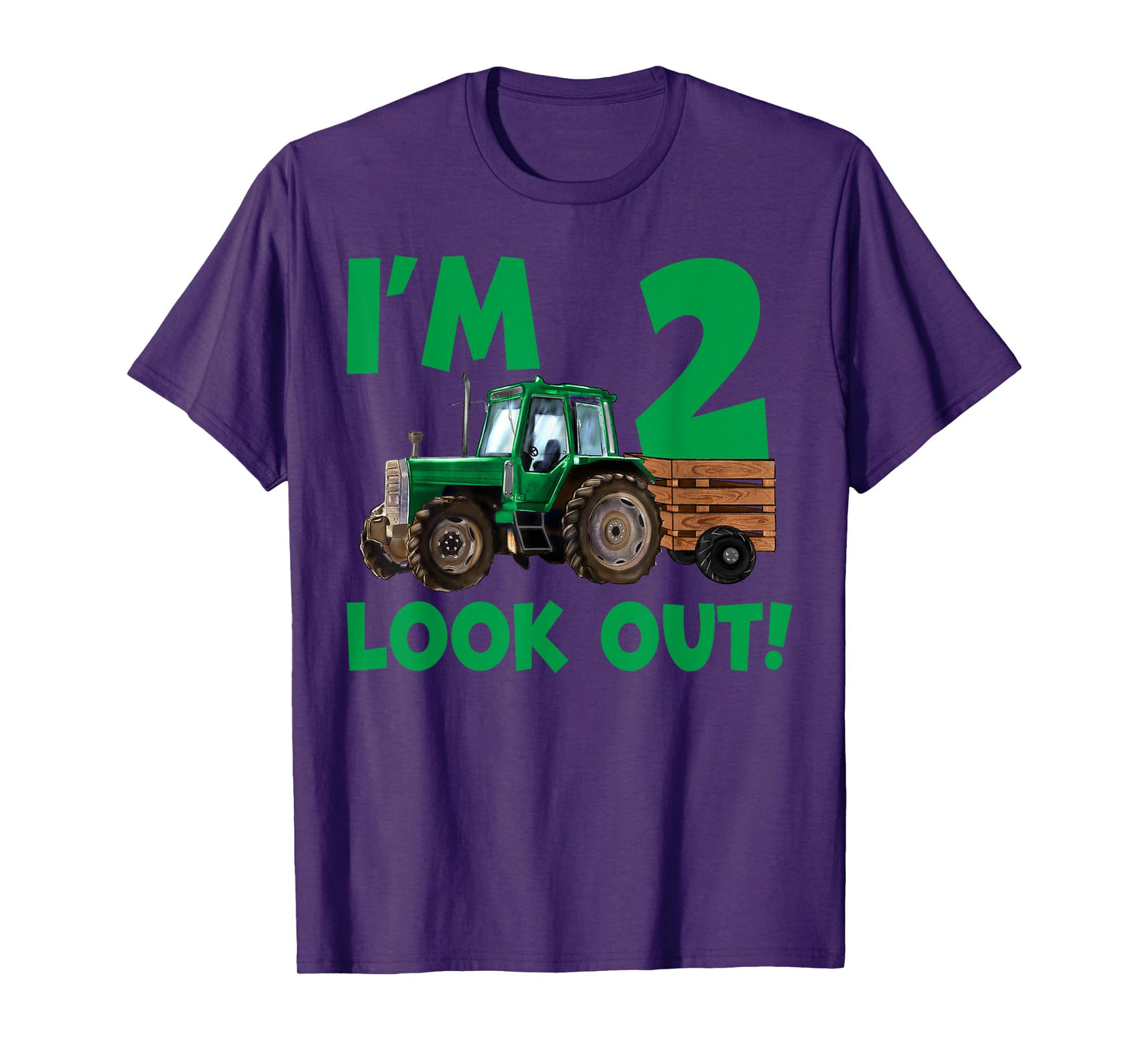 I'm 2 Years Old Farmer Tractor It's My 2nd Birthday Boy T-Shirt
