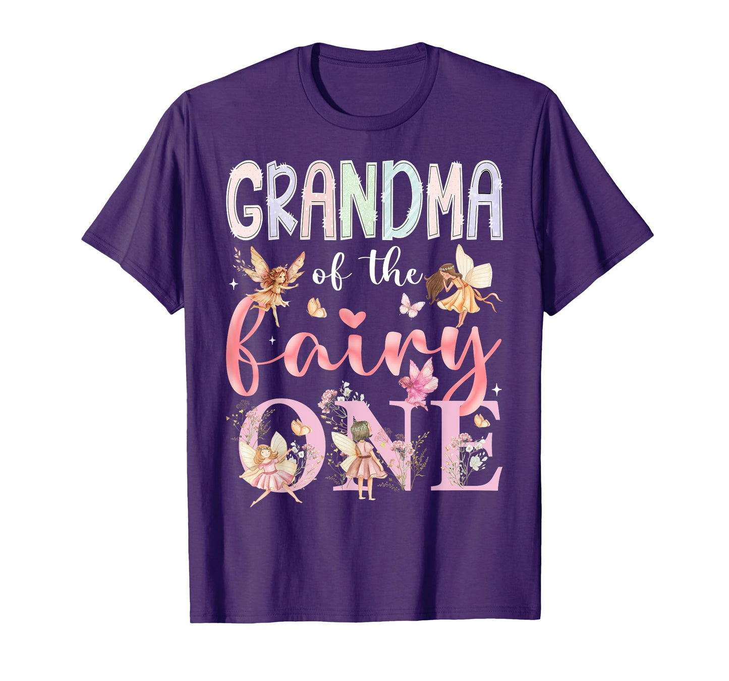 Grandma Of The Fairy One 1St Birthday Girl Fairytale T-Shirt