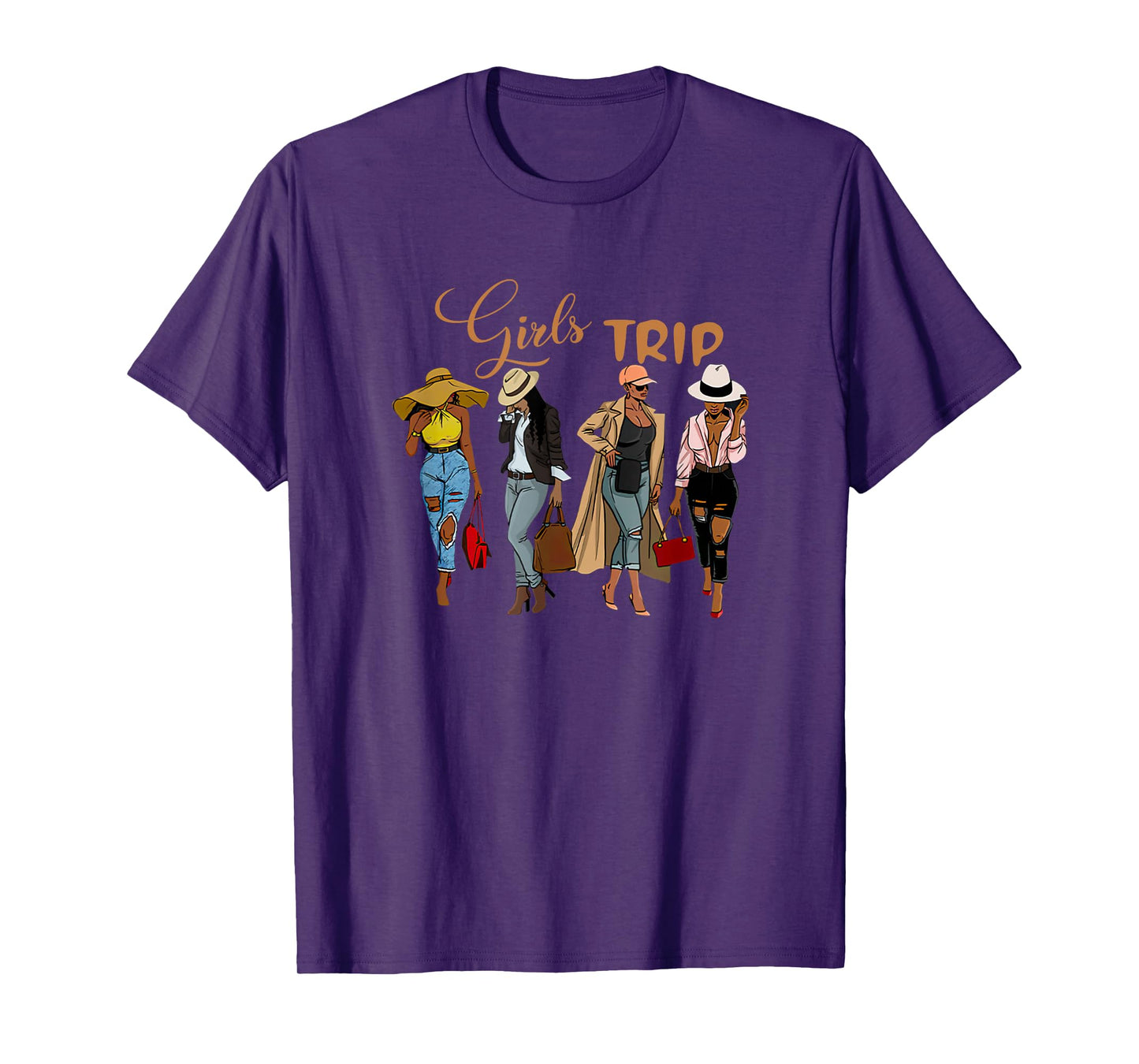 Girls Trip Black Women Queen-Melanin African American Pride T-Shirt
