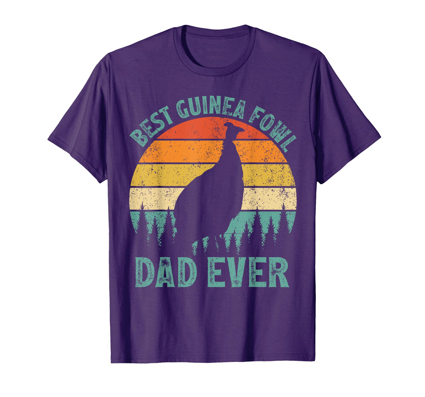 Funny Vintage Best Guinea Fowl Dad Ever Father's Day T-Shirt