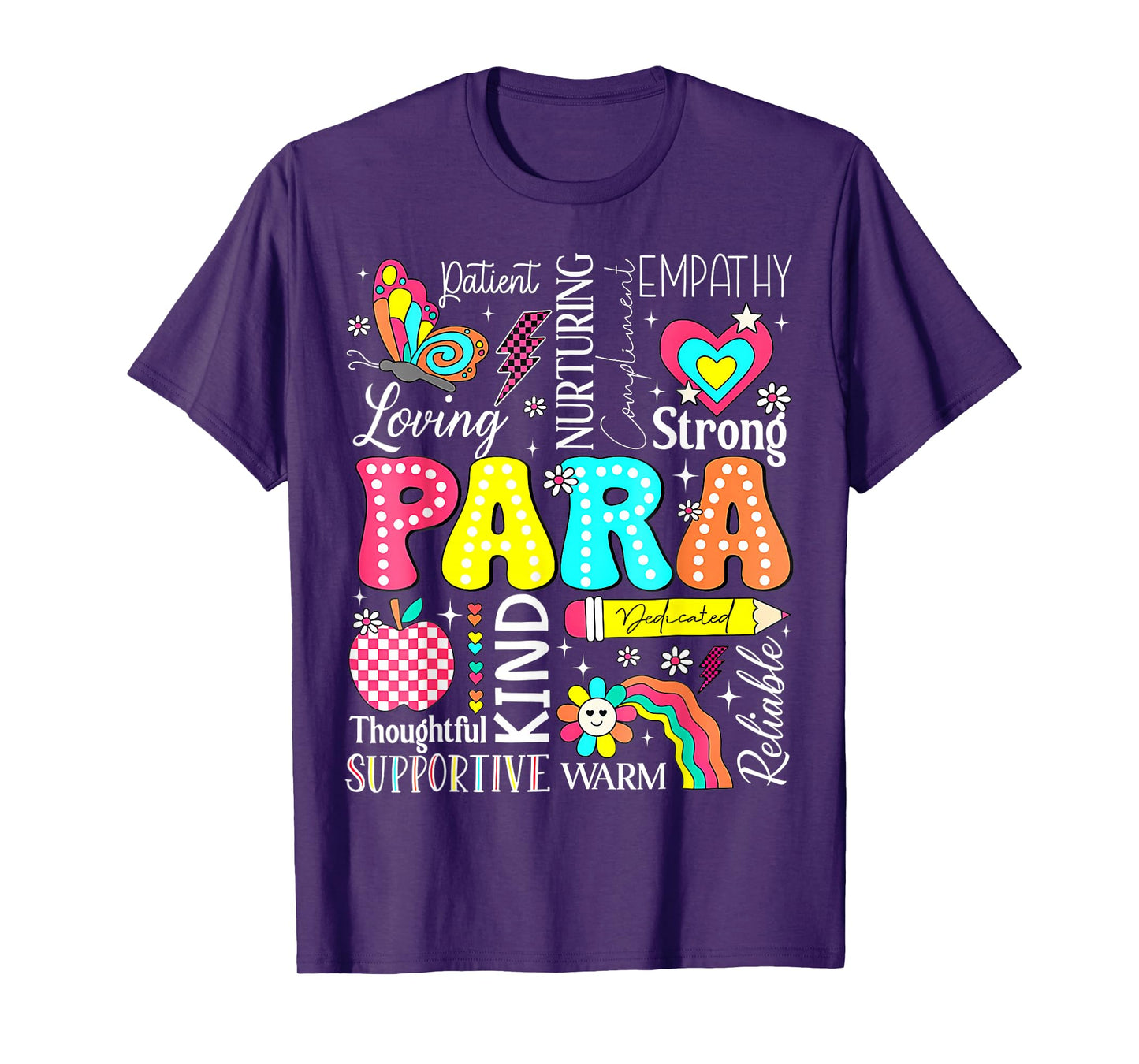 Para Paraprofessional Paraeducator First Day Back To School T-Shirt