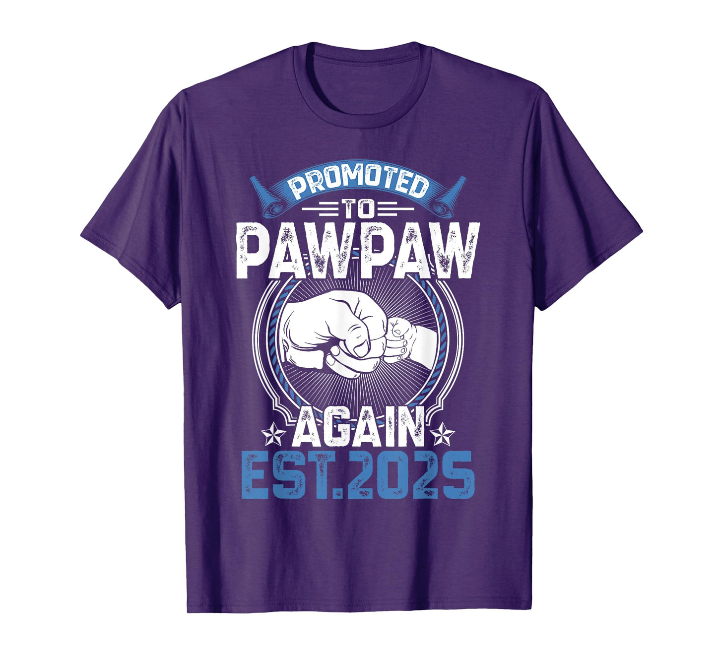 Retro Promoted To Pawpaw 2025 Again Soon To Be Pawpaw Mens T-Shirt