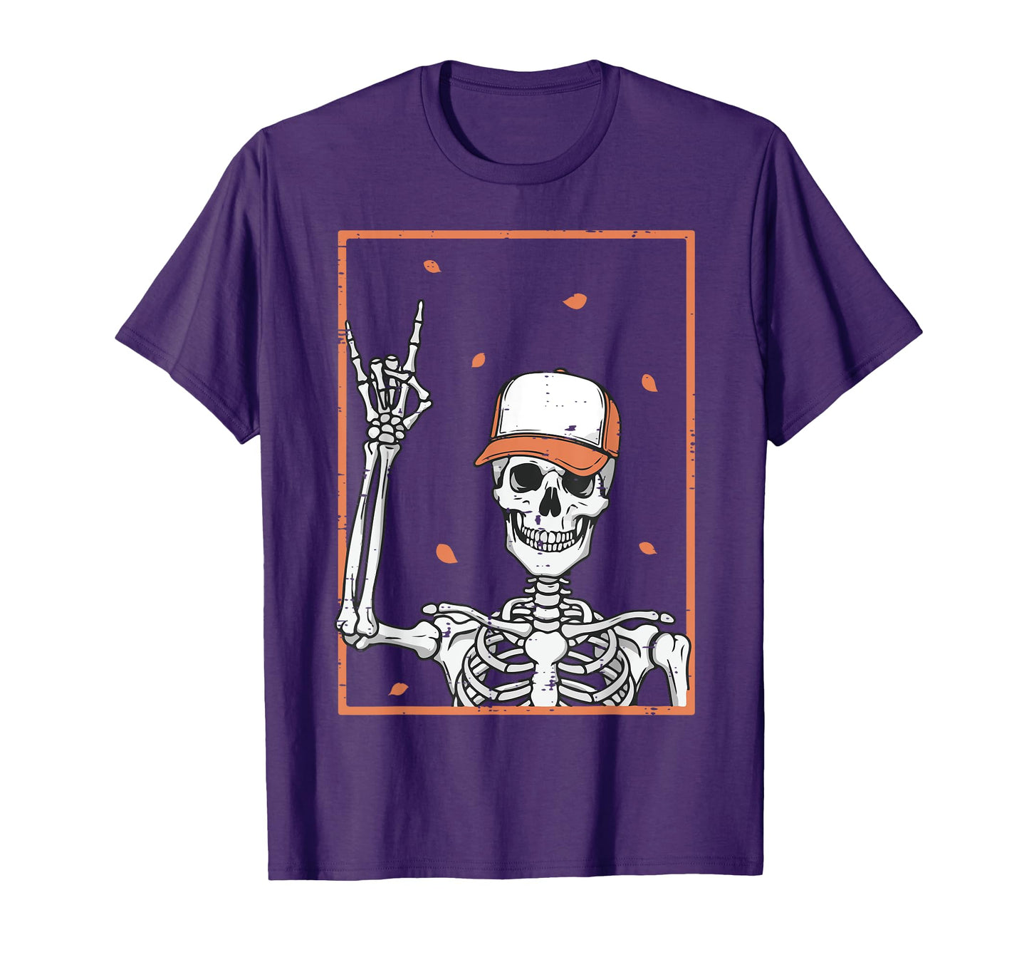 Halloween Skeleton Rock Hand Rocker Costume Men Boys Kids T-Shirt