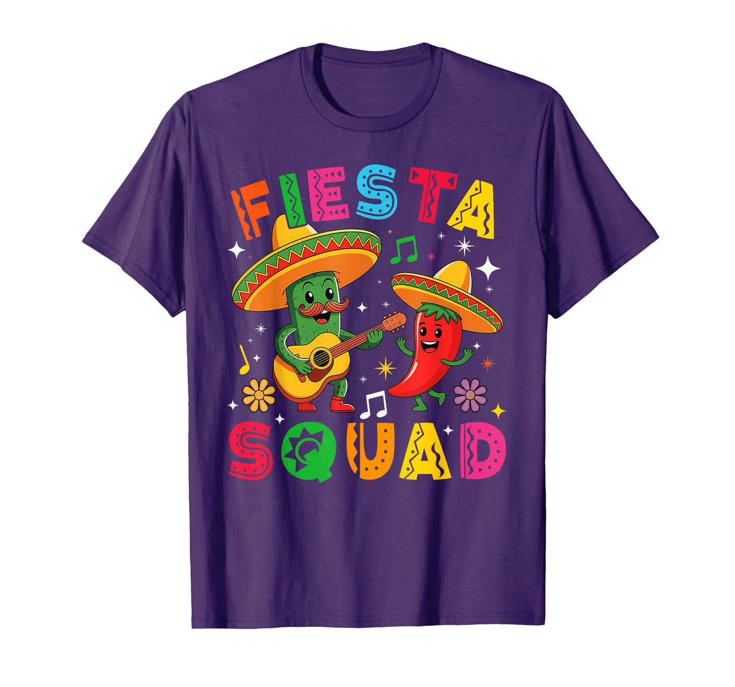 Funny Cinco De Mayo Fiesta Squad Mexican Matching Men Women T-Shirt