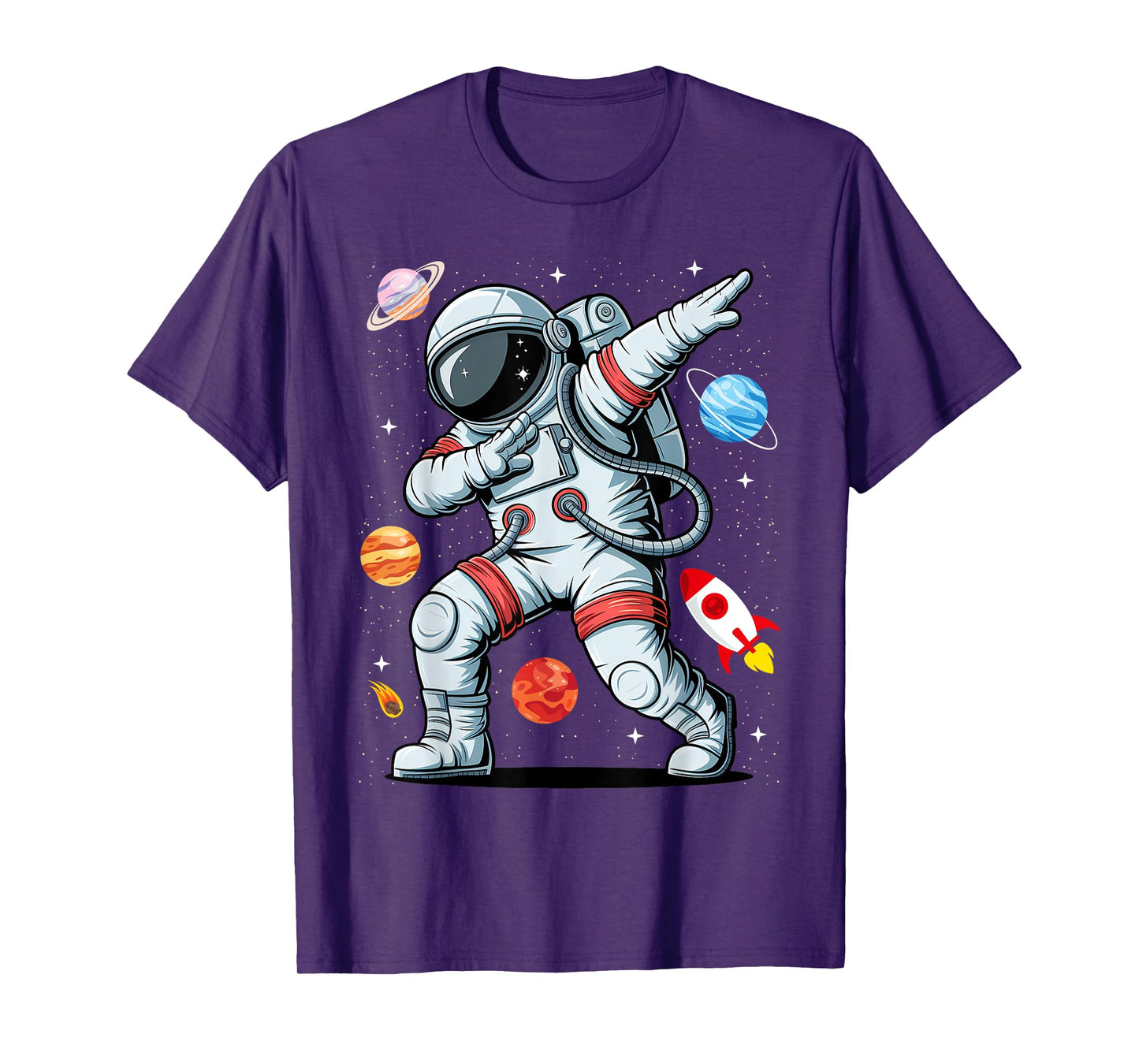 Dabbing Astronaut Dab Astronaut Dancing Space Birthday Party T-Shirt