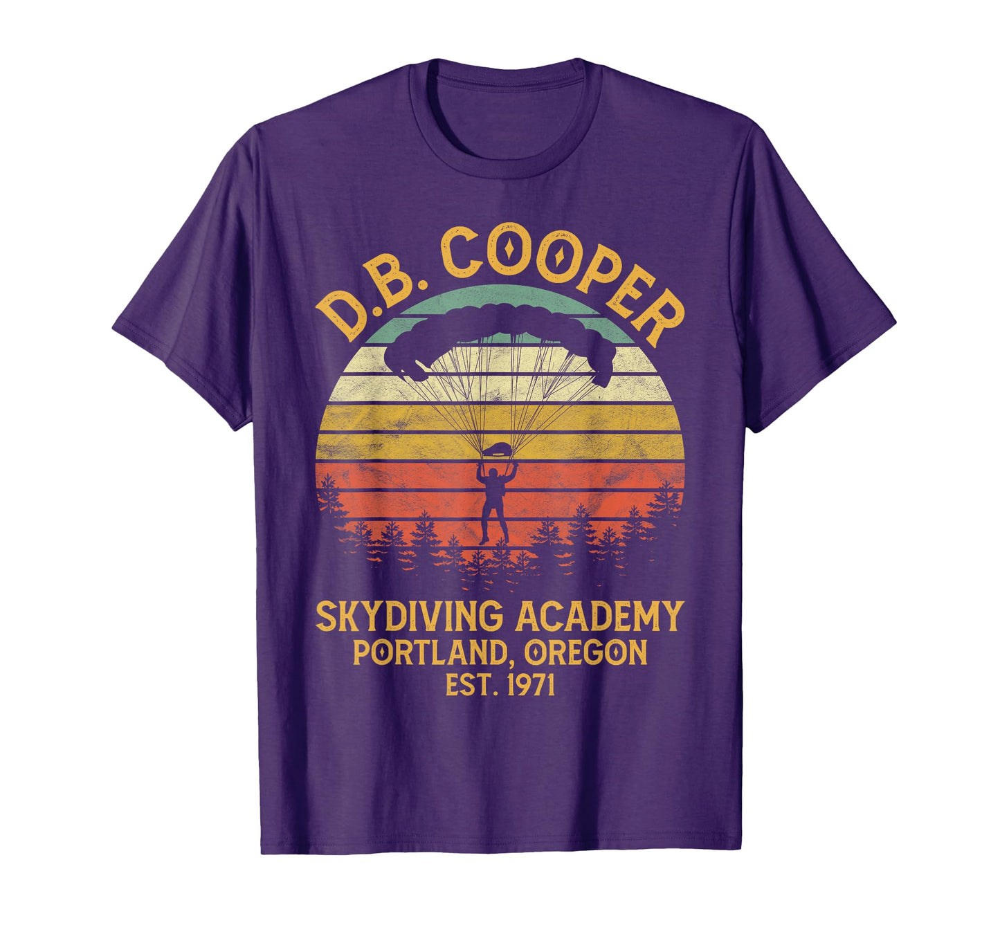 D.B. Coopers Skydiving Academy Portland Oregon DB Cooper T-Shirt