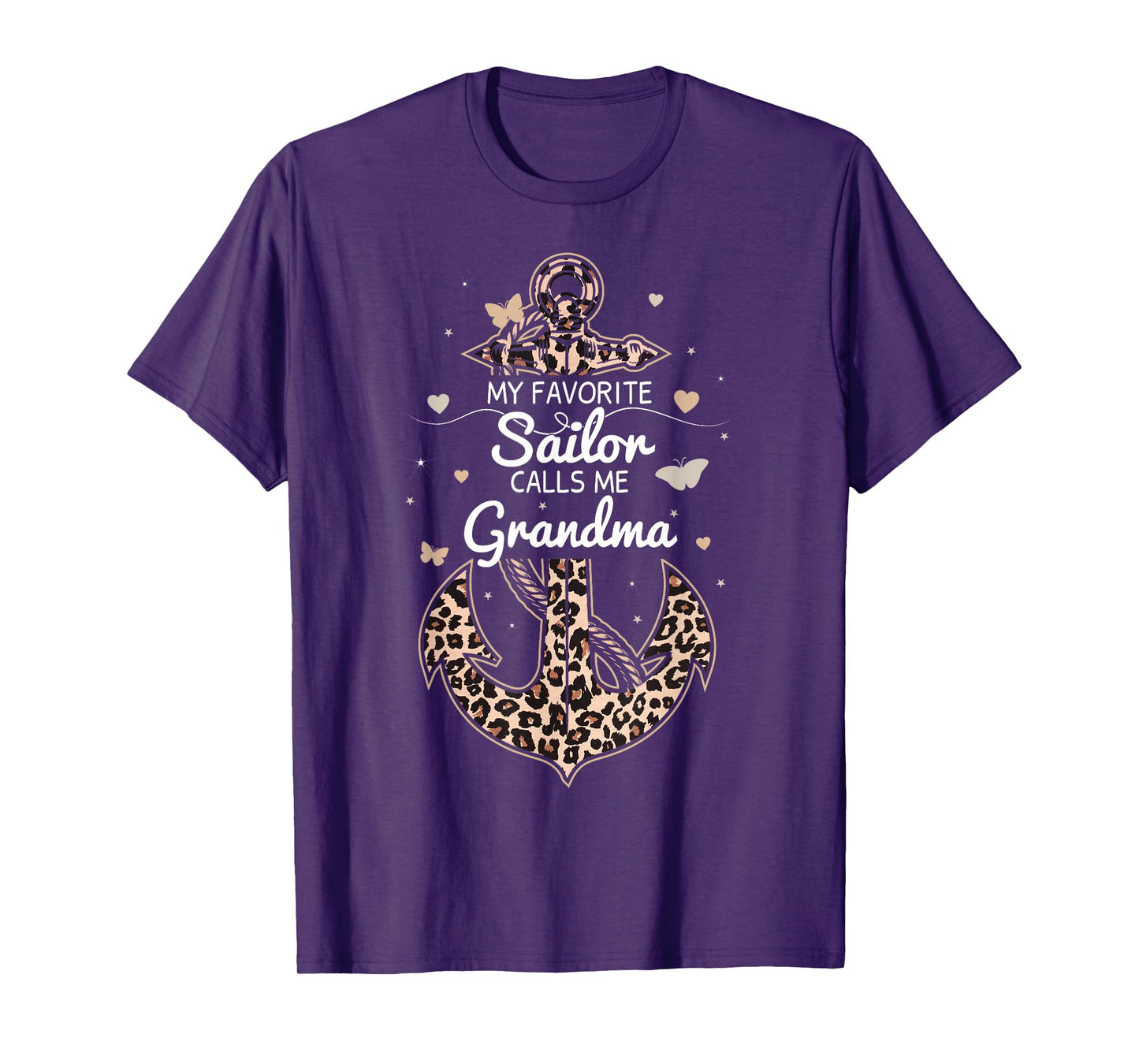 My Favorite Sailor Calls Me Grandma Proud Sailor Grandma T-Shirt