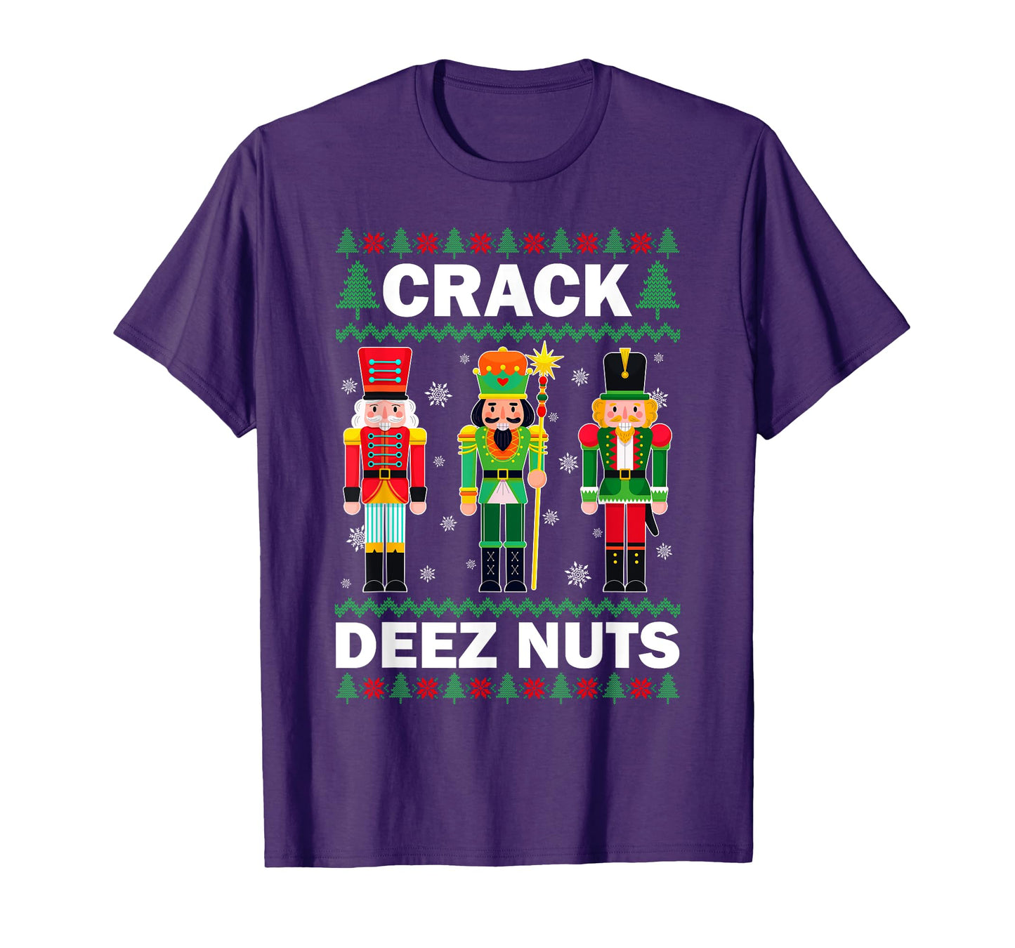 Crack Deez Nuts Funny Christmas T-Shirt