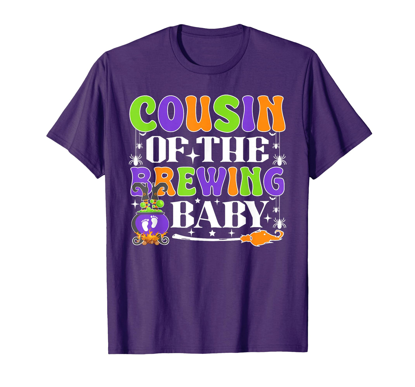 Cousin of The Brewing Baby Halloween Witch Baby Shower T-Shirt