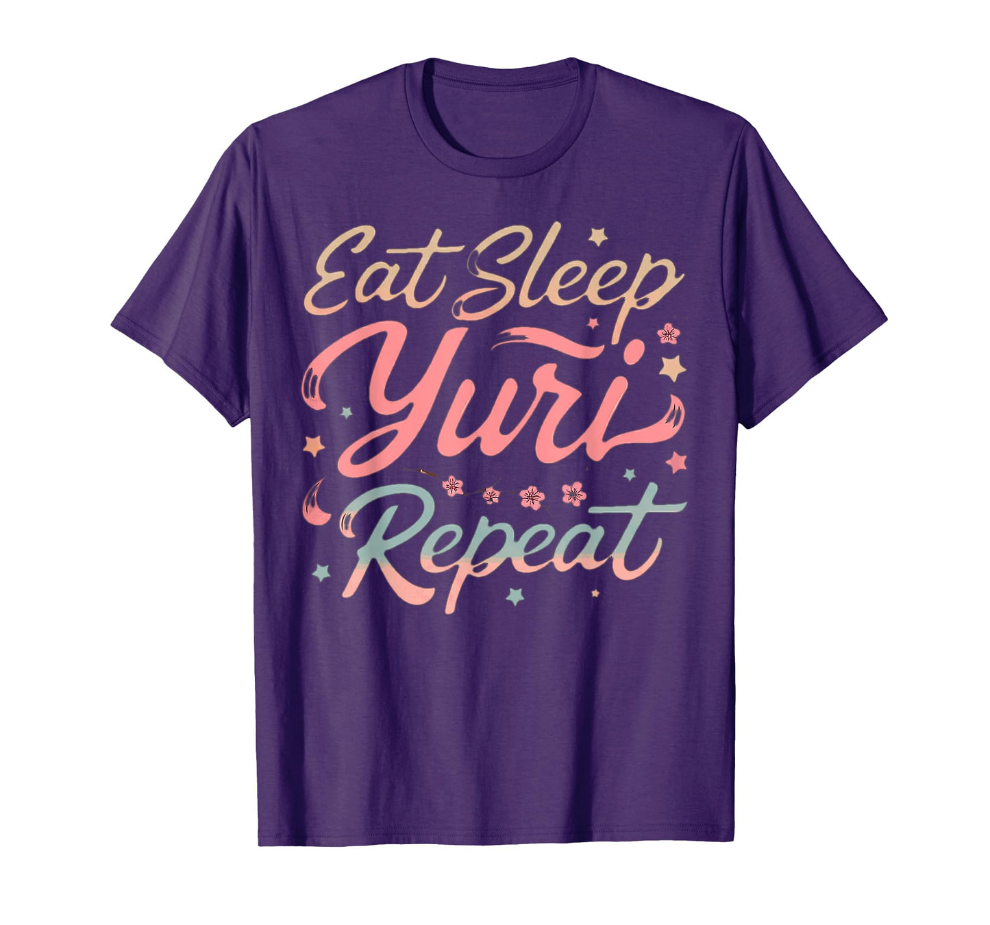 Eat Sleep Yuri Repeat - Yuri Girl's Love Manga T-Shirt
