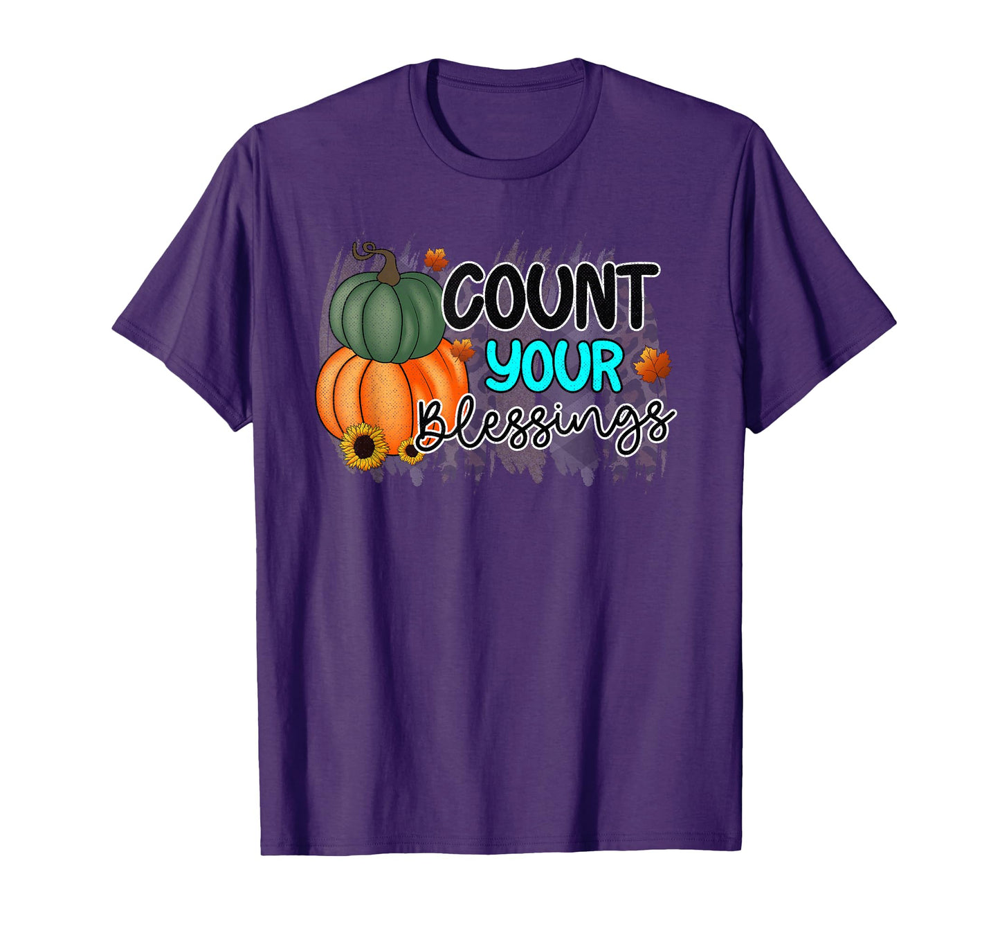 Count Your Blessings Cute Thanksgiving T-Shirt
