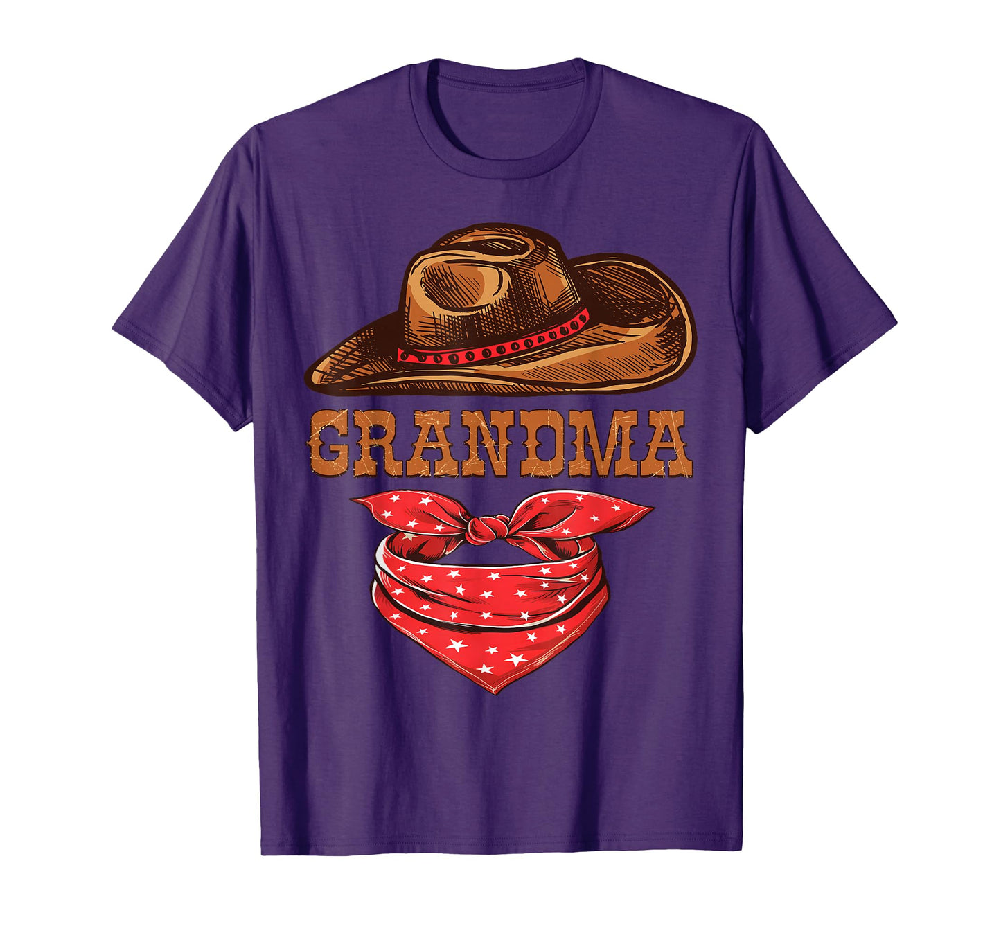 Grandma Western Birthday Cowboy Cowgirl Family Matching T-Shirt