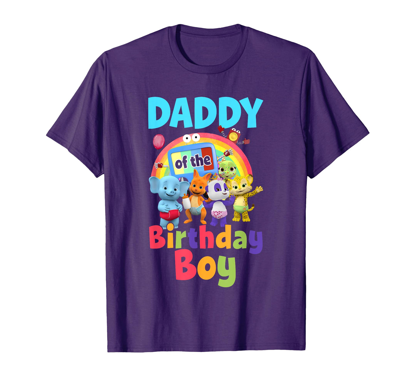 Dad And Mom Daddy Of The Birthday Boy Family Party Decor T-Shirt