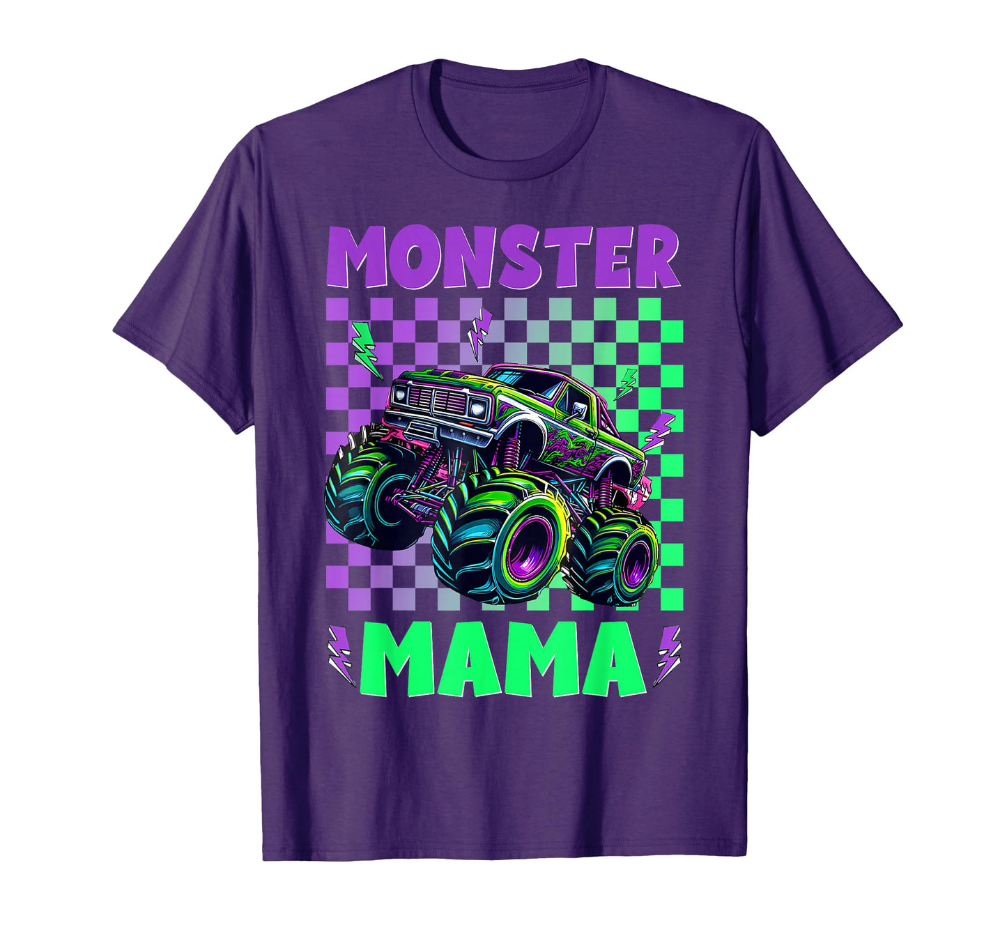 Monster Truck Mom Mama Of The Birthday Boy Family Matching T-Shirt