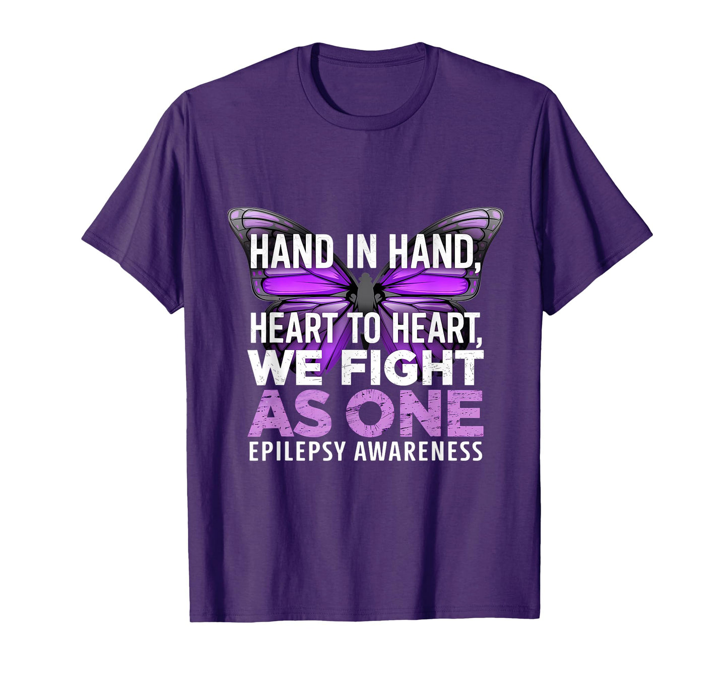 Epilepsy Awareness Month Butterfly We Fight As One T-Shirt