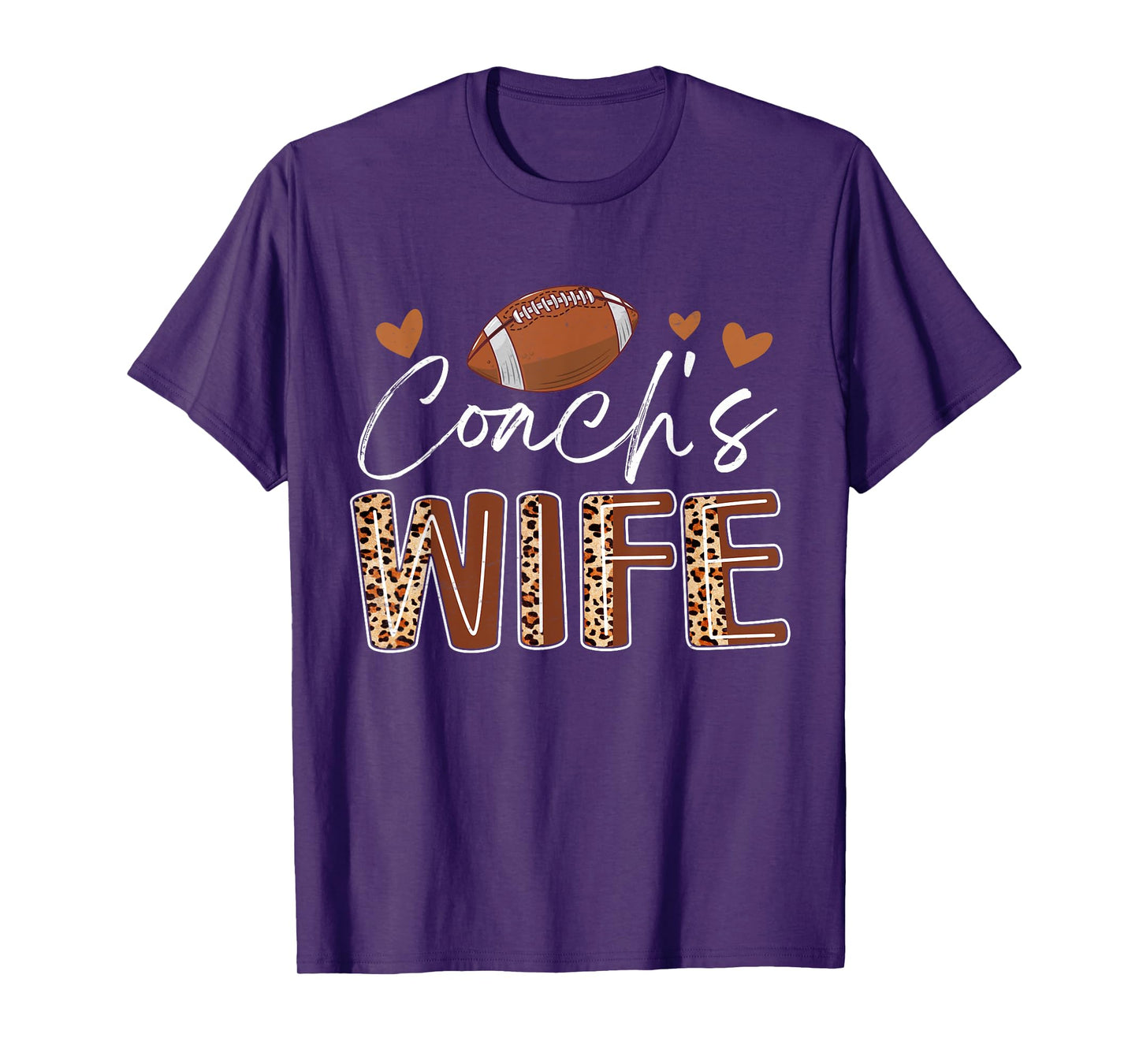 Football Coach's Wife Funny Football Fan Lover T-Shirt