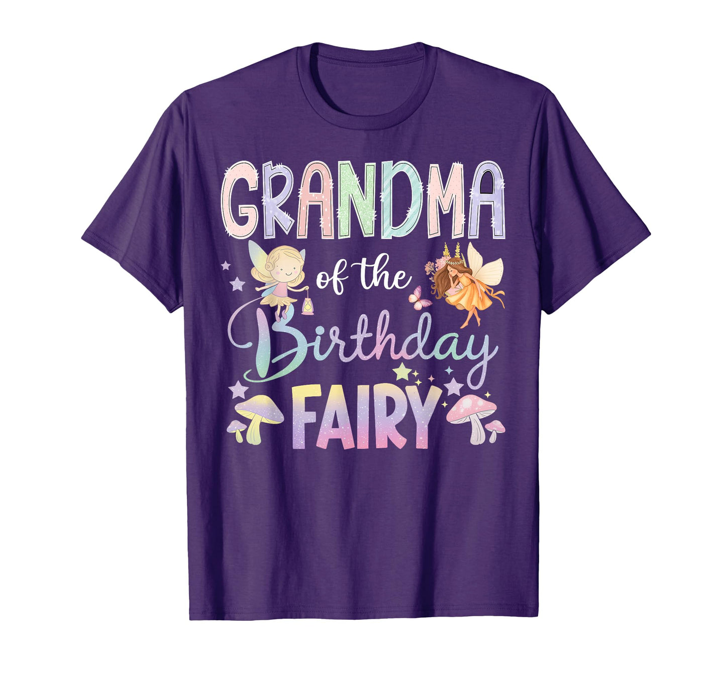 Grandma Of The Birthday Fairy Little Girl Magical Family T-Shirt