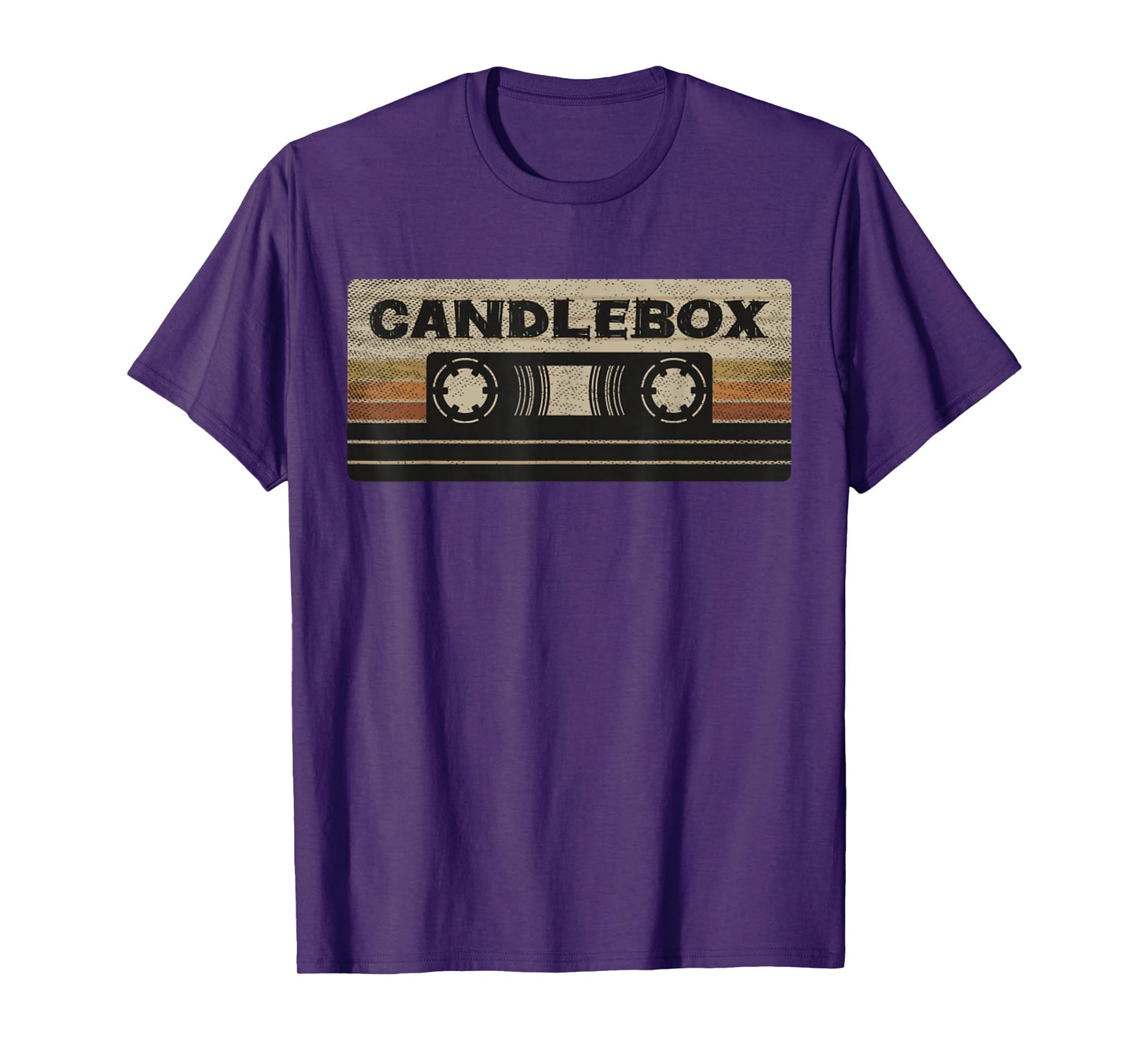 Circle Retro Faded Candles Box 90s Cassette Rock Vintage T-Shirt