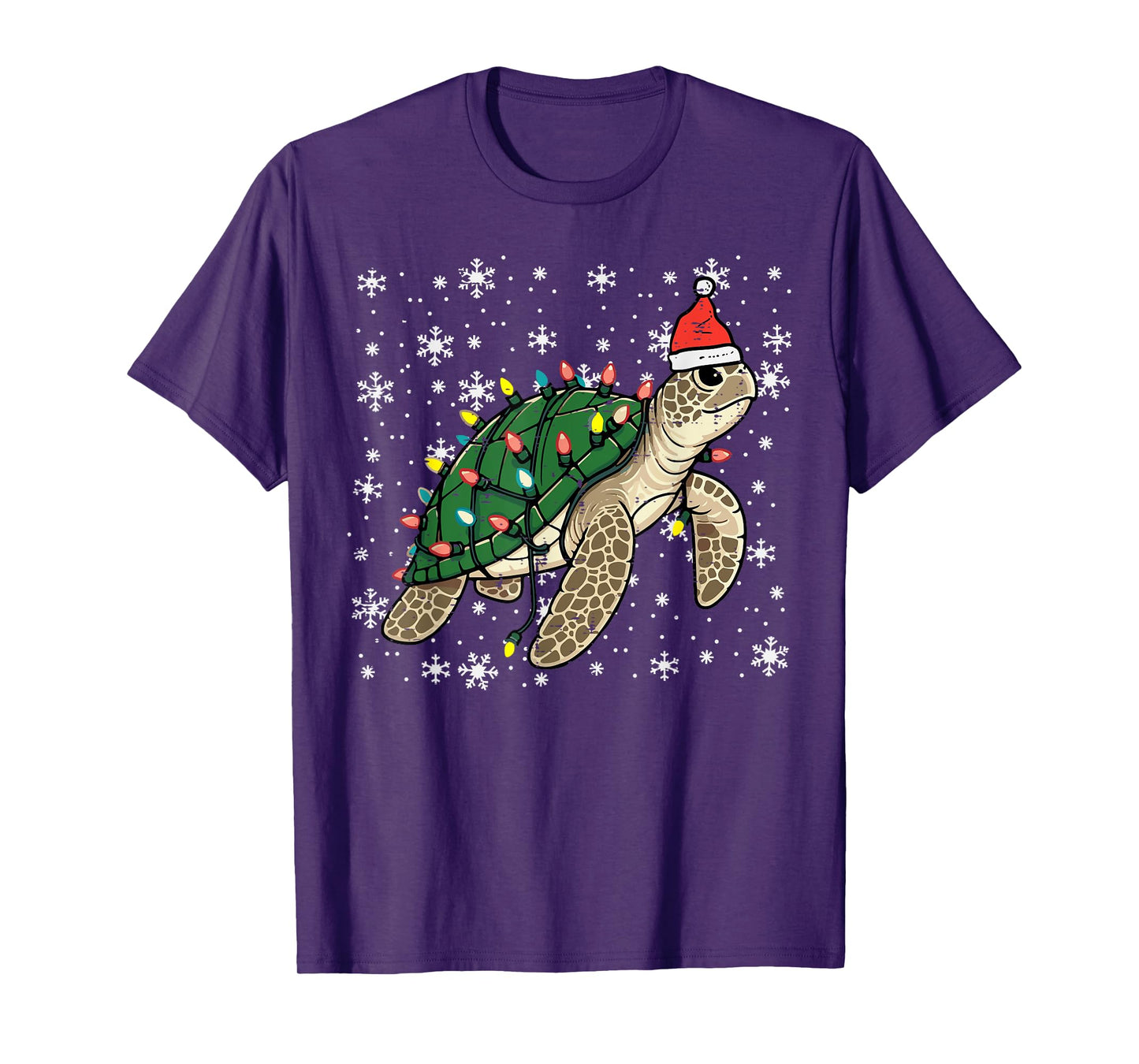 Christmas Sea Turtle Santa Xmas Men Women Boys Girls Kids T-Shirt