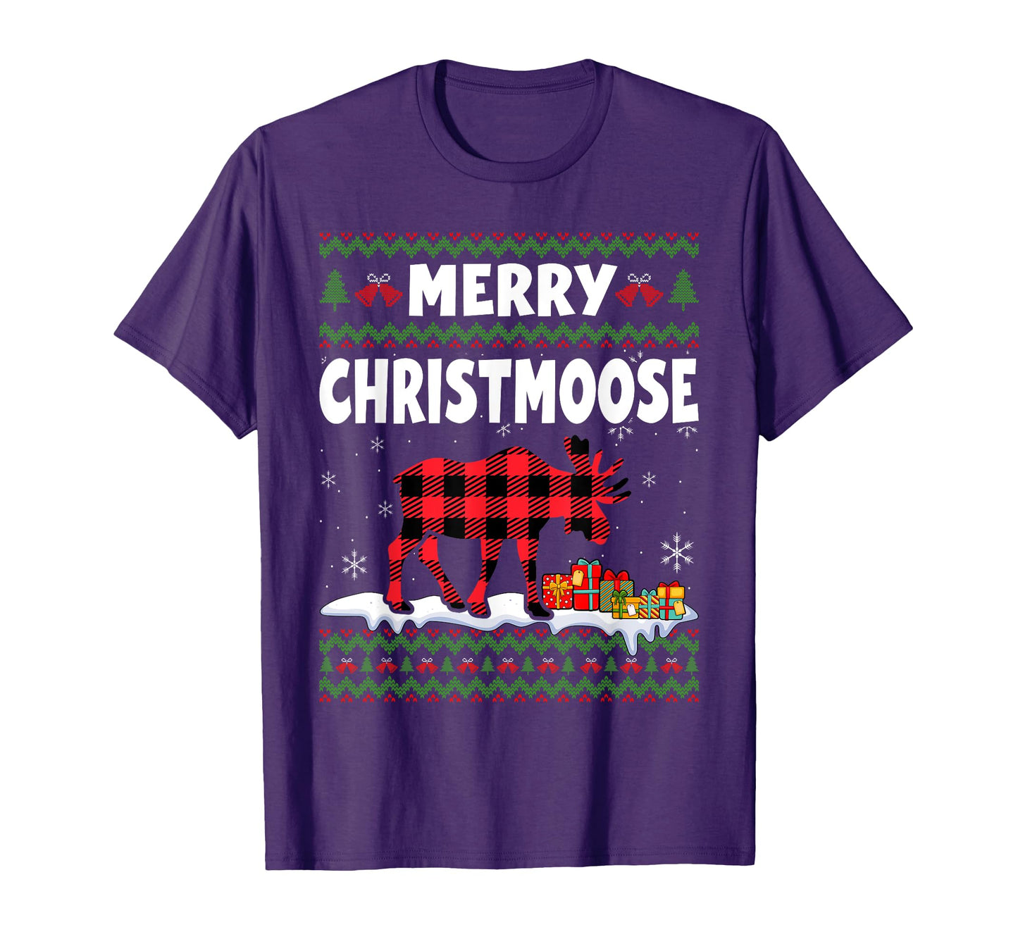 Merry Christmoose Christmas Moose Lover Xmas Holiday T-Shirt