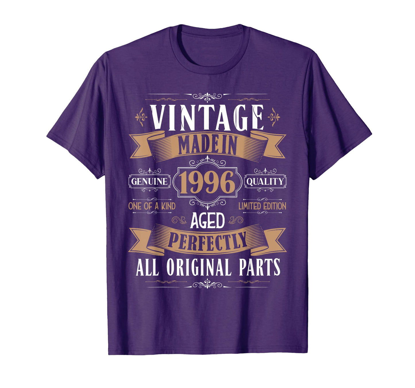 Vintage 29th birthday men Born 1996 29 years old Bday mens T-Shirt