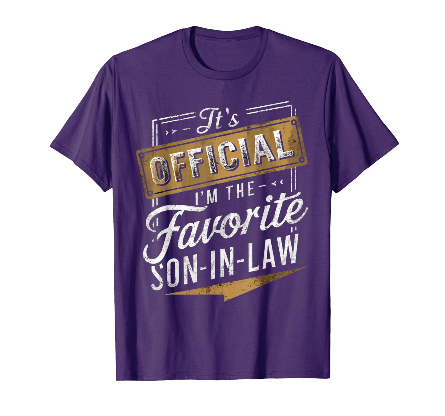 It's Official I'm the Favorite Son-in-Law Men Family Humor T-Shirt