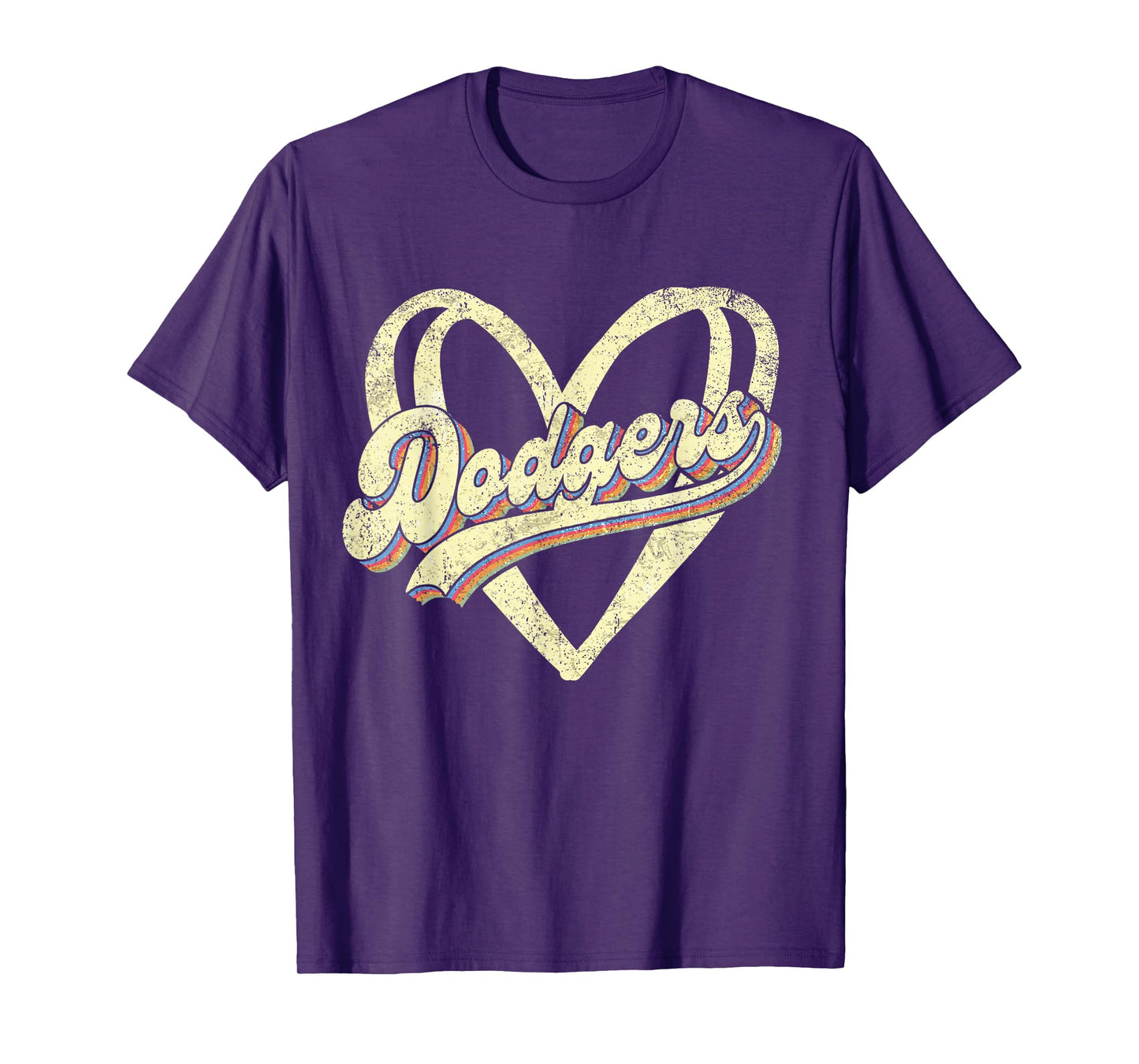 Dodgers Name Retro Vintage First Name Dodgers Lover Usa Flag T-Shirt