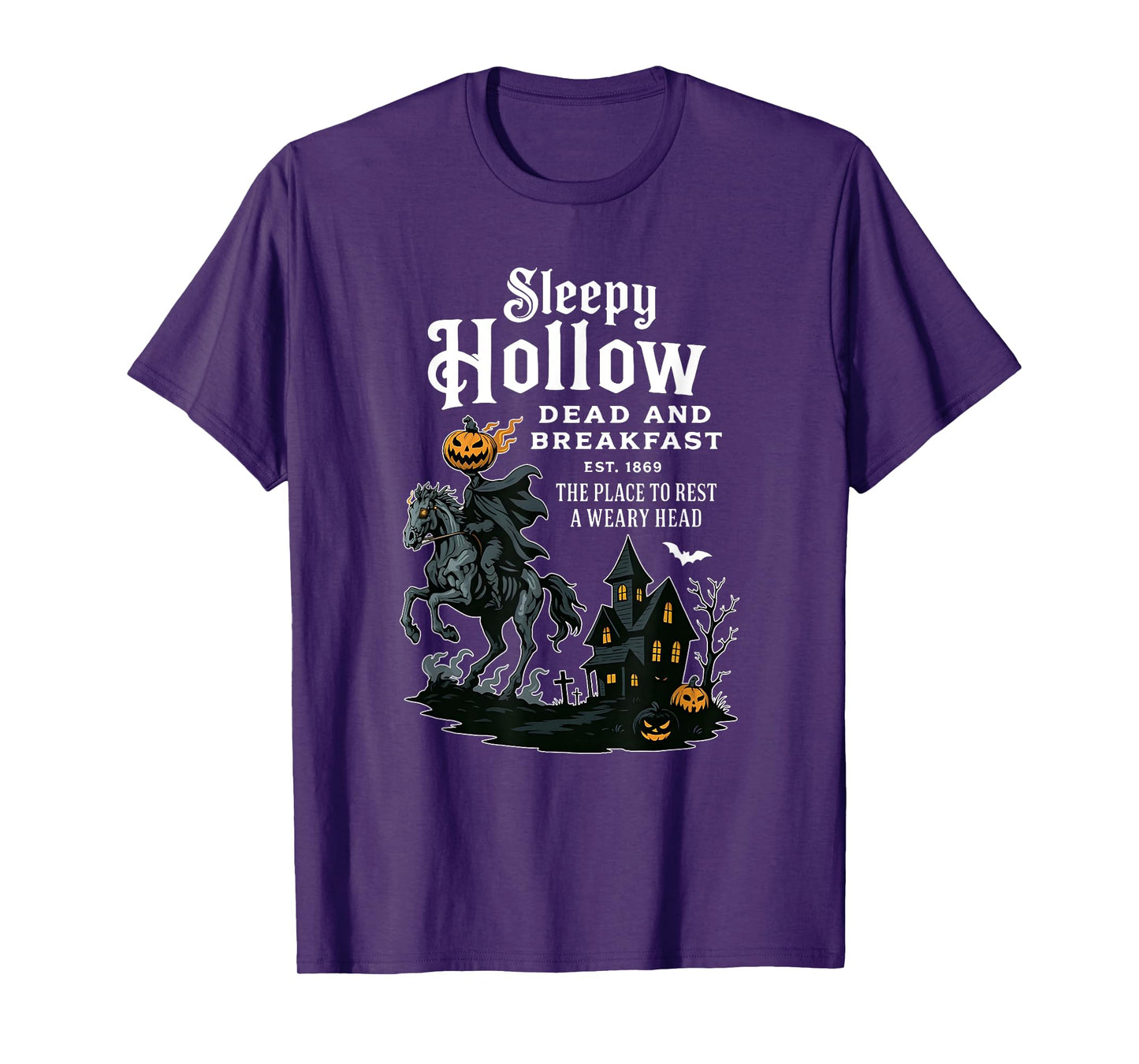 Sleepy Hollow Dead and Breakfast Est 1869, Vintage Halloween T-Shirt