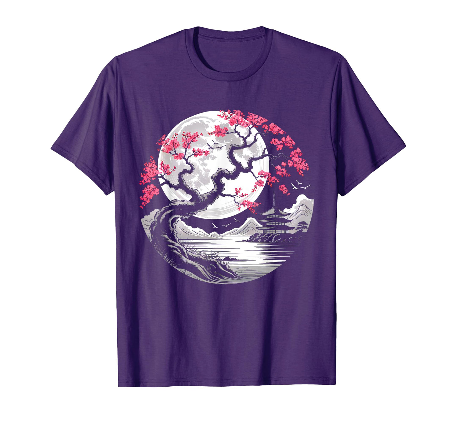 Vintage Japanese Sakura Flower Cherry Blossom Men Women T-Shirt