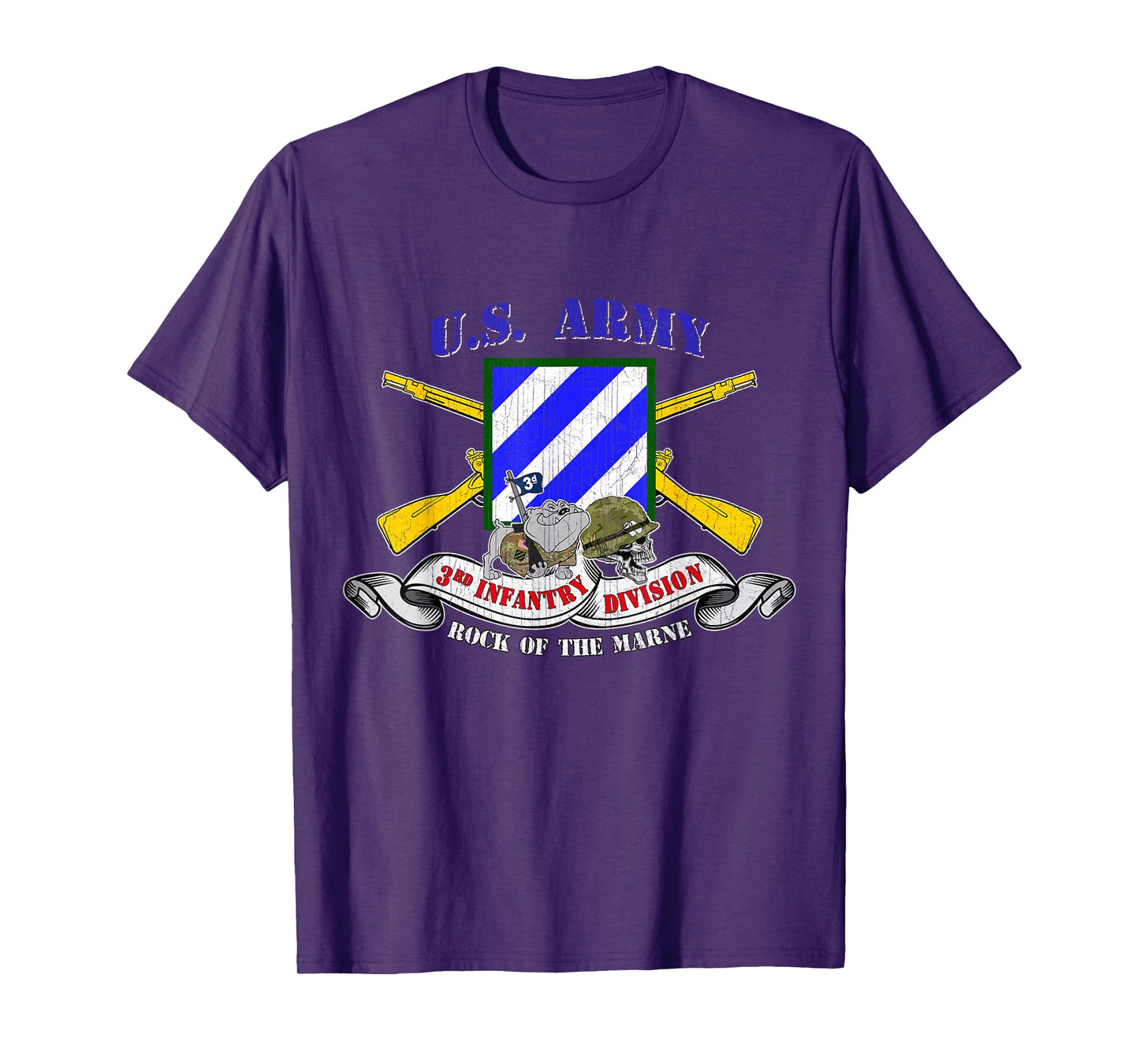 3rd Infantry Division 3rd ID Rock of the Marne Fort Stewart T-Shirt