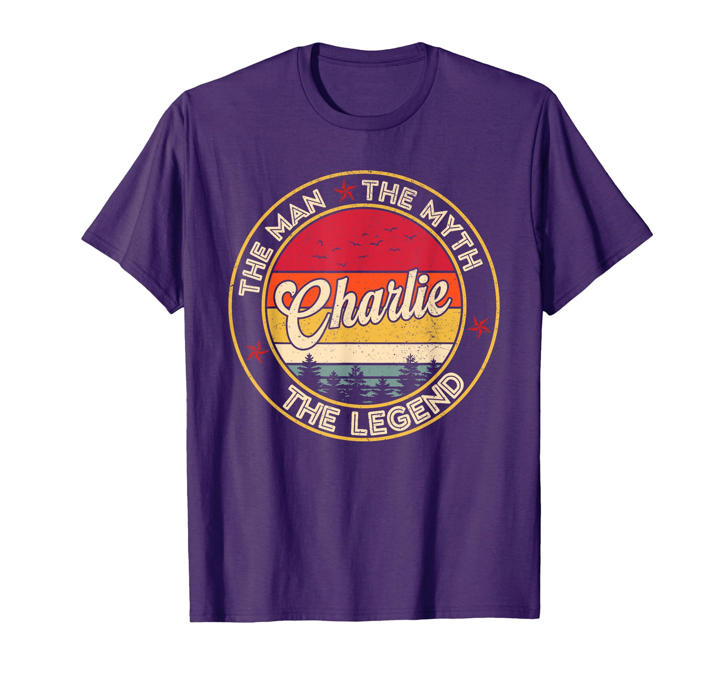 Charlie The Man The Myth The Legend Personalized Name T-Shirt