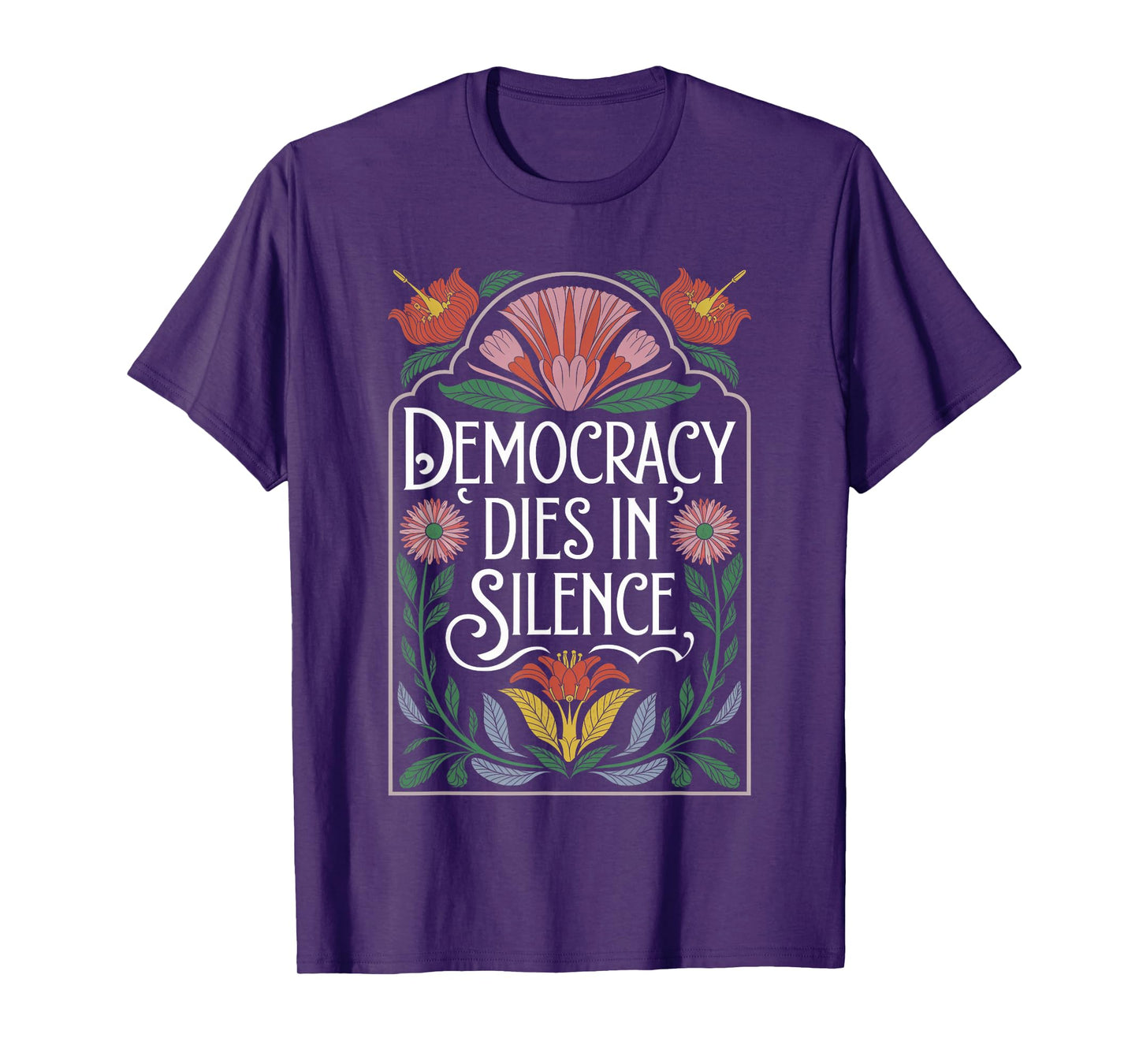 Vintage Democracy Dies in Silence Keep Democracy in America T-Shirt