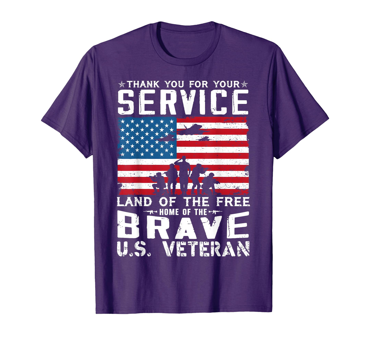 Home Of The Free Because Of The Brave Veteran T-Shirt