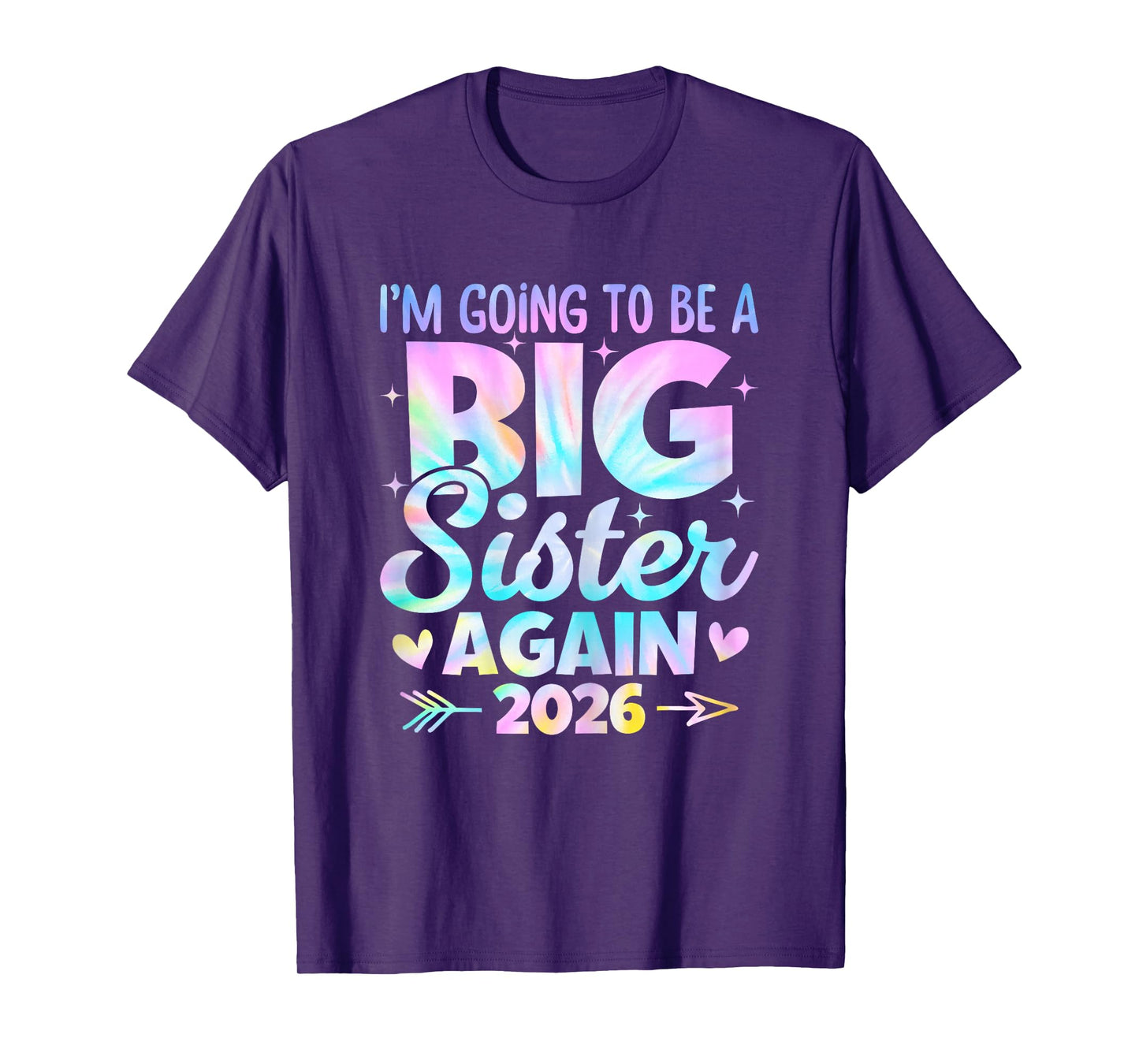 I'm Going To Be A Big Sister Again 2026 Baby Announcement T-Shirt