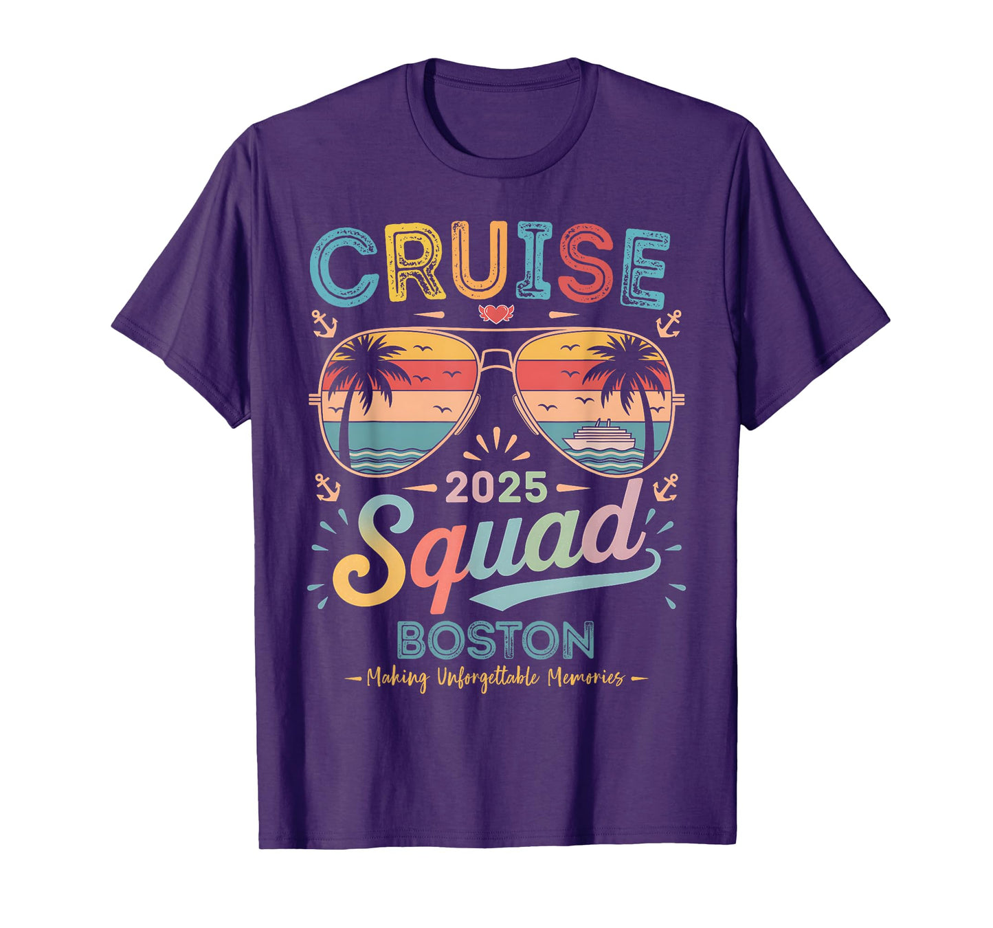 Cruise Squad 2025 Boston Family Group Matching Summer T-Shirt