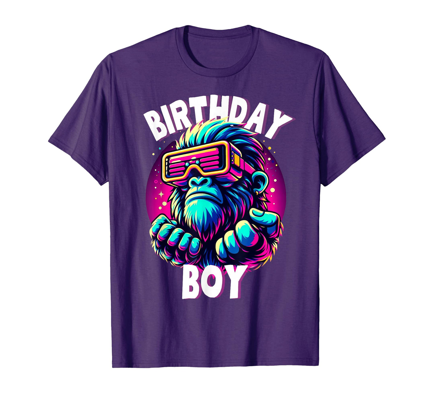 Gorilla Birthday Funny Gorilla Boys Adult Girl Family Party T-Shirt