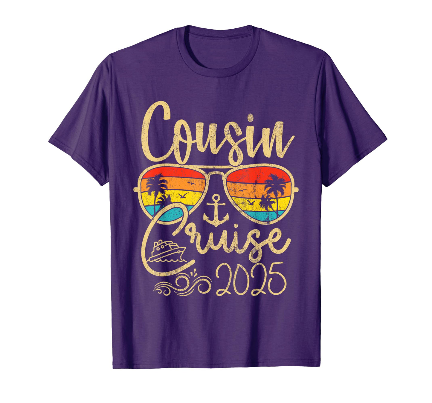 Cousin Cruise Gifts 2025 Matching Party Birthday T-Shirt