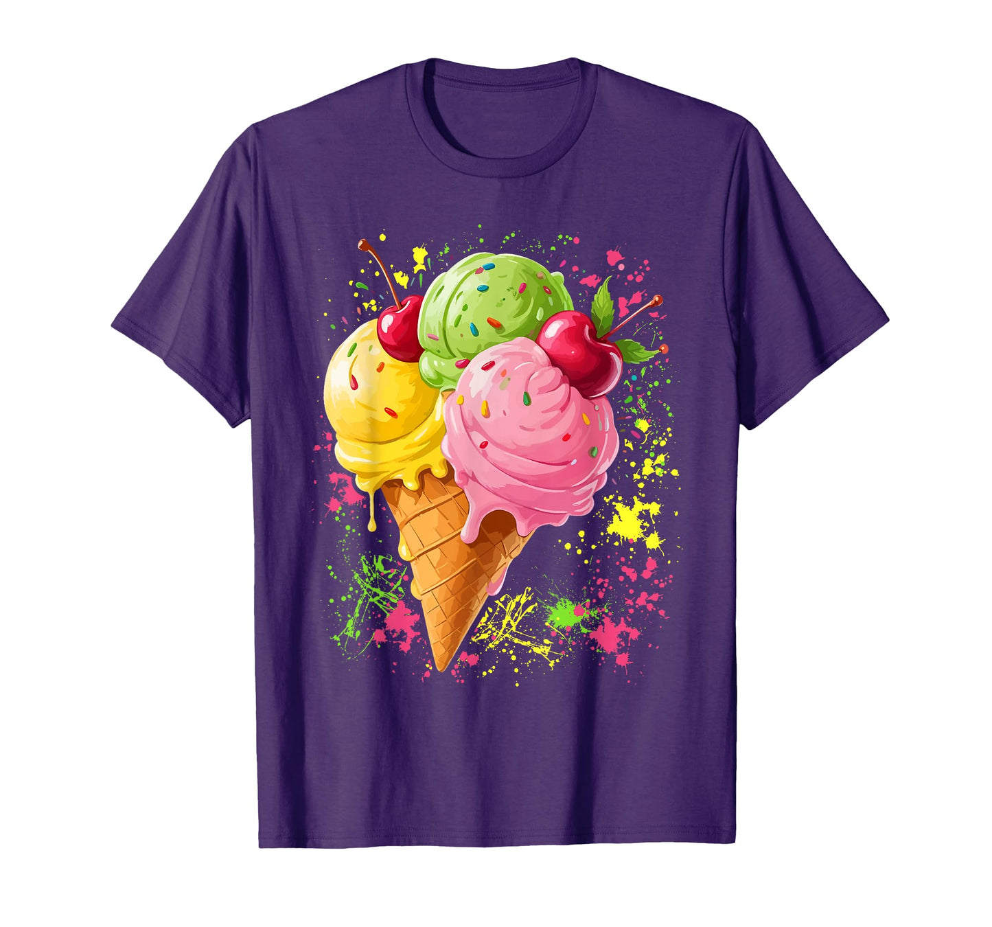 Ice Cream for Girls & Women - Ice Cream Cone T-Shirt