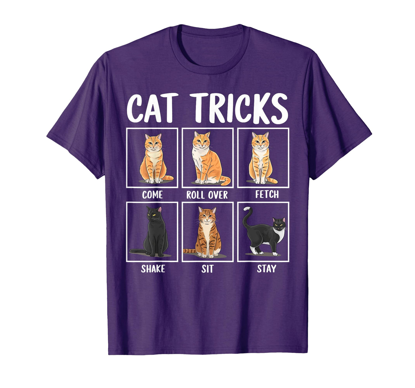 Cat Tricks Funny Cats Gifts For Cat Mom Cat Dad Cat Lover T-Shirt