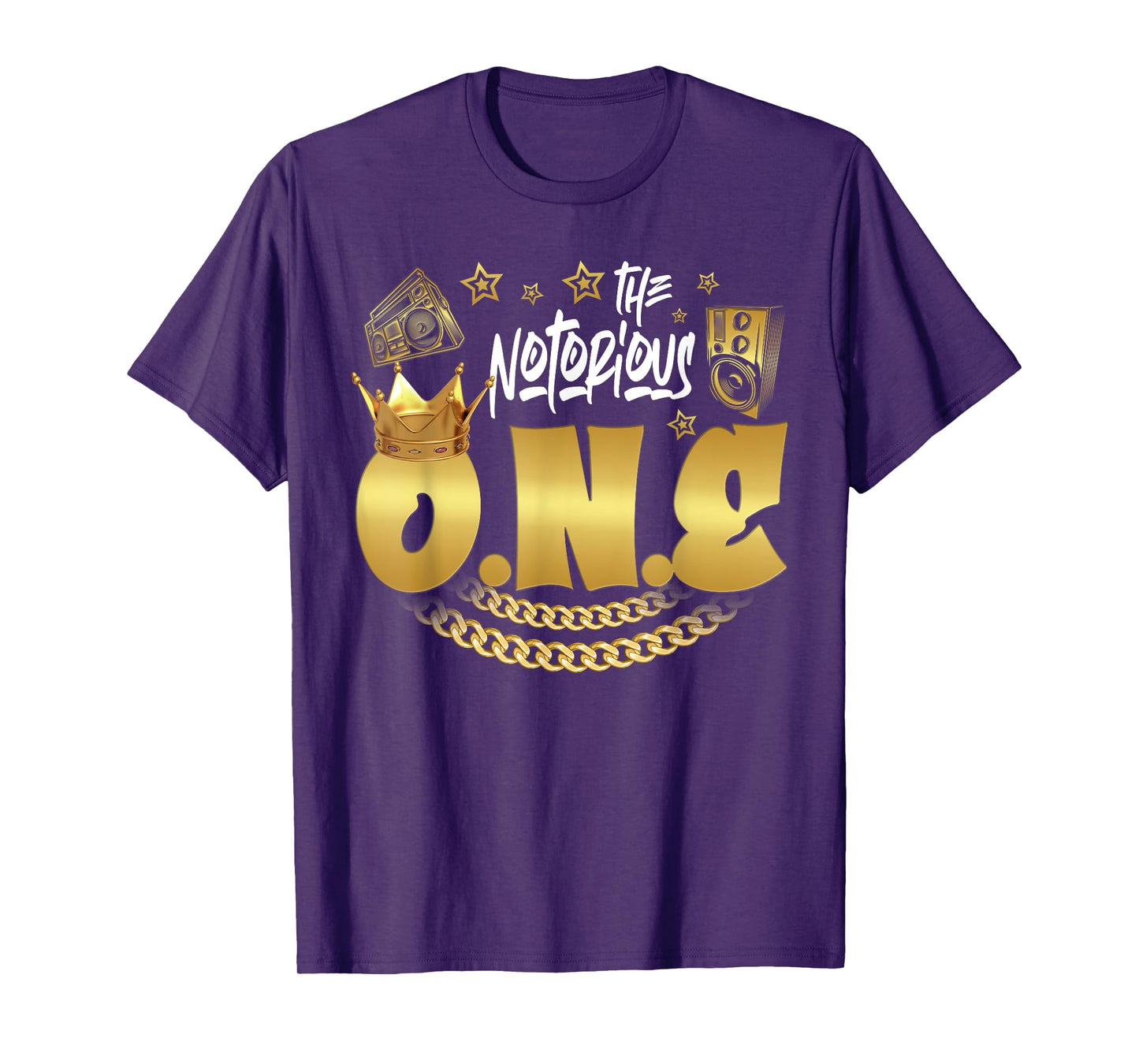 The Notorious One Old School Hip Hop Funny 1st Birthday T-Shirt