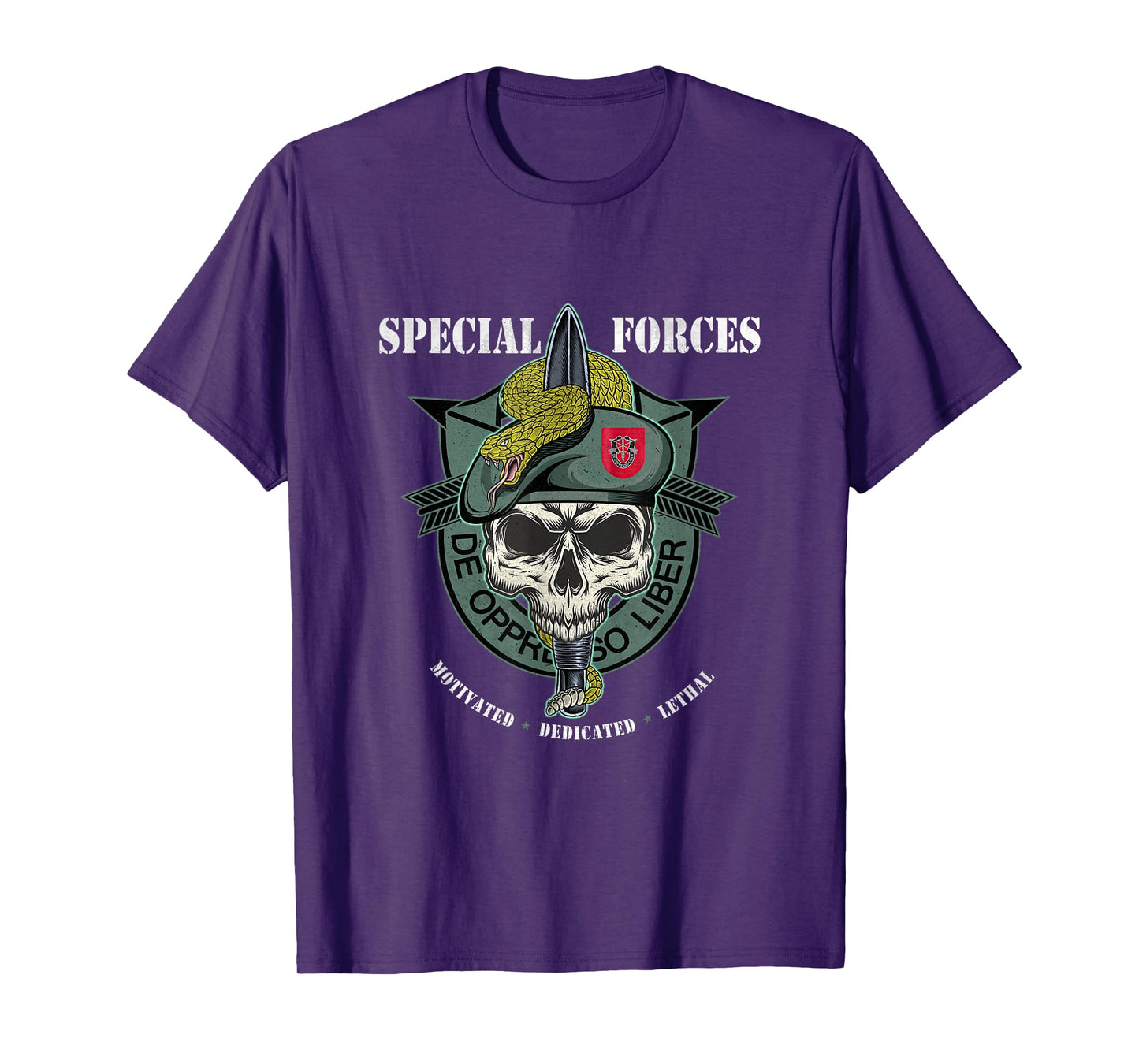 7th Special Forces Group De Oppresso Liber Military Veteran T-Shirt