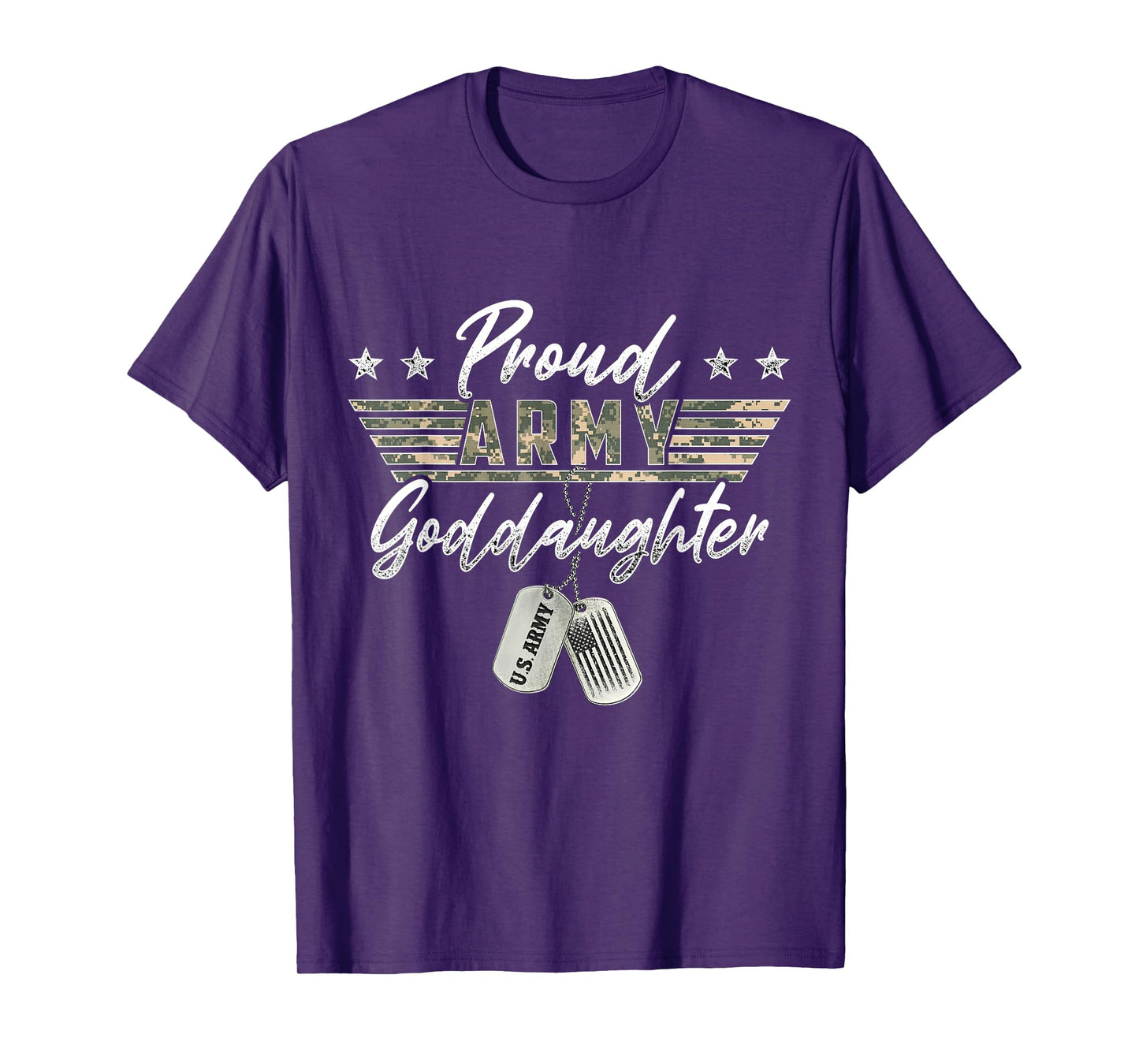 Proud Army Goddaughter American Veteran Military T-Shirt