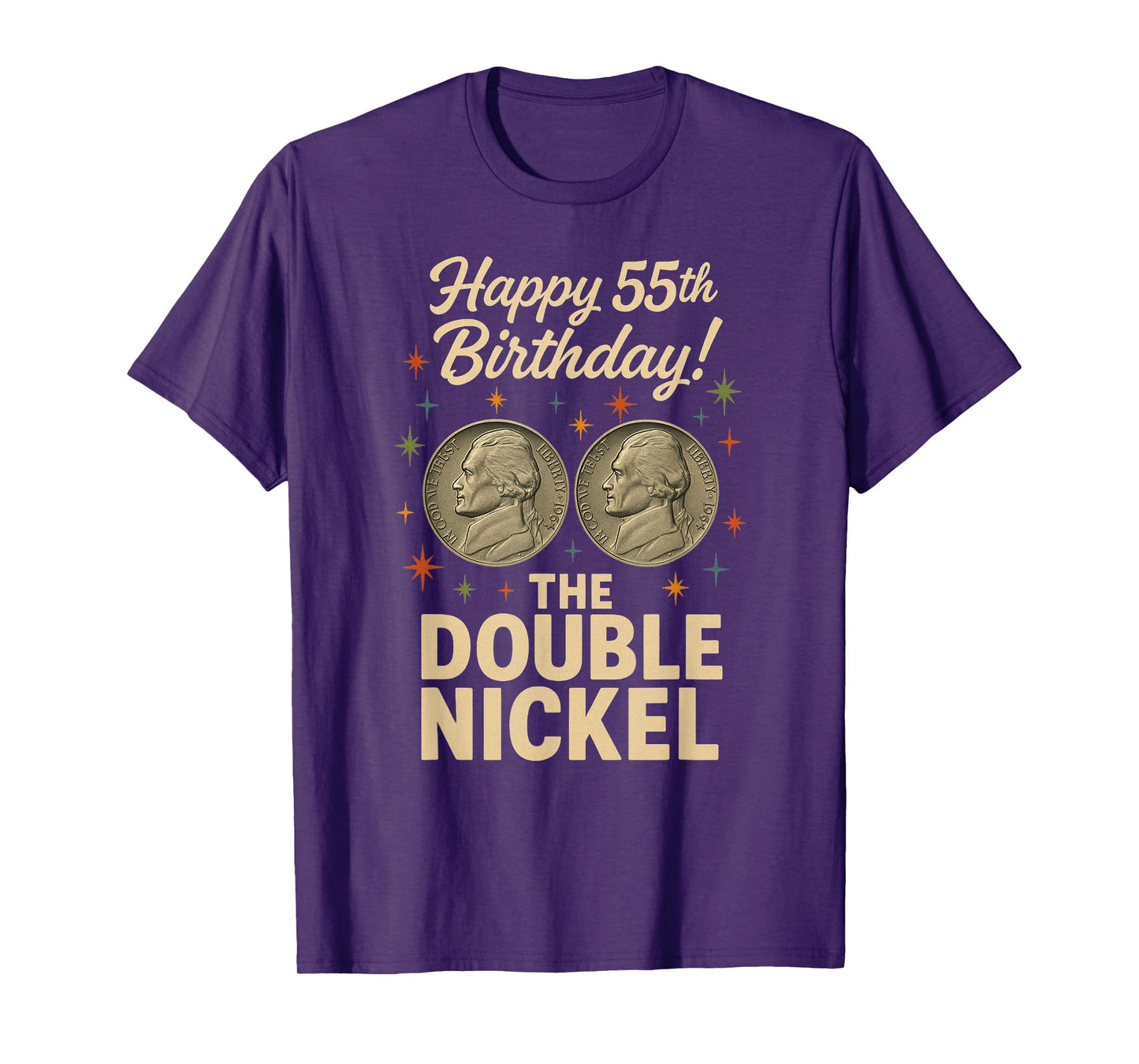 Double Nickel 55th Birthday Born 1970 T-Shirt
