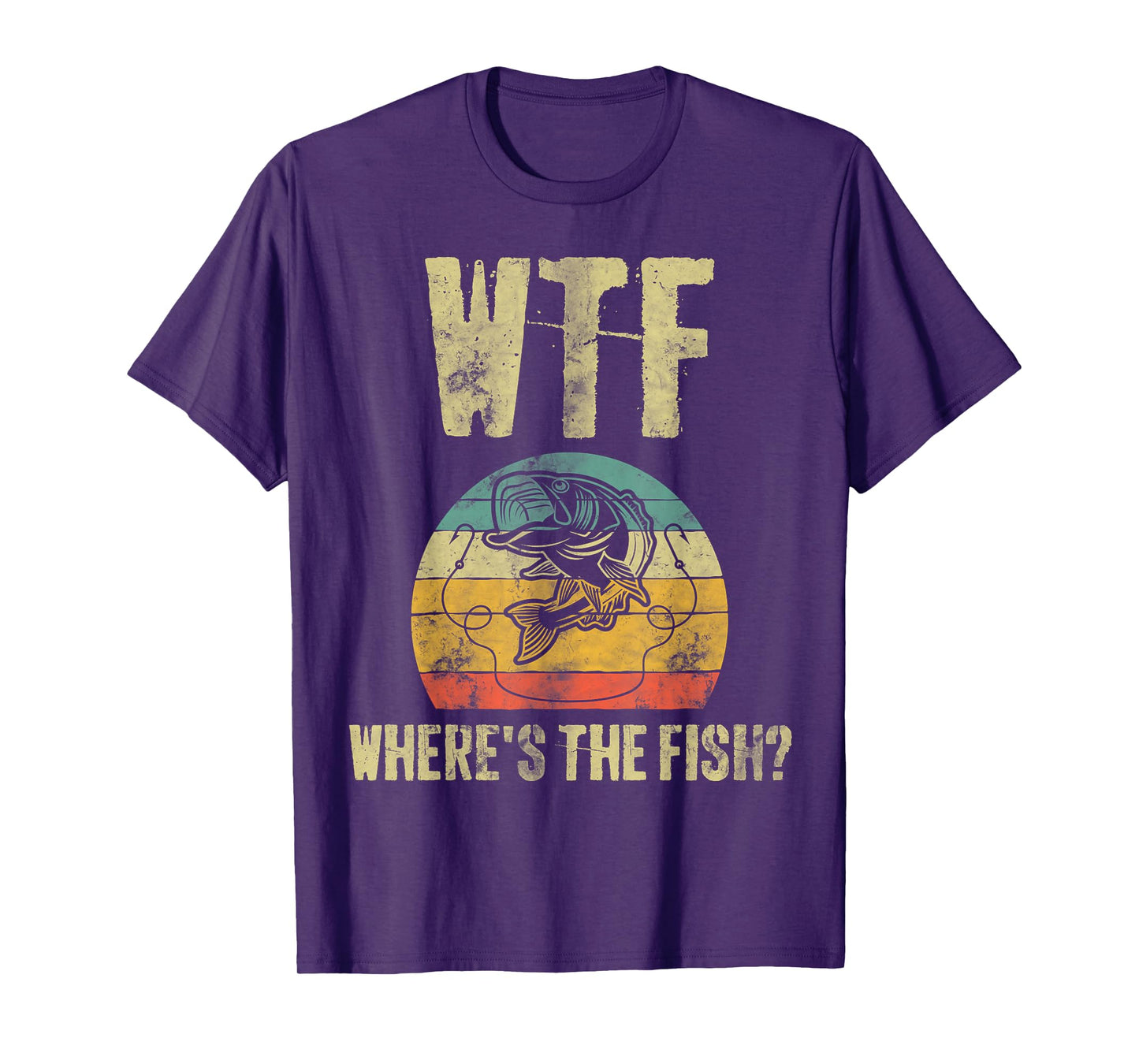 WTF Where's The Fish Fishing Lover Funny Fisherman T-Shirt