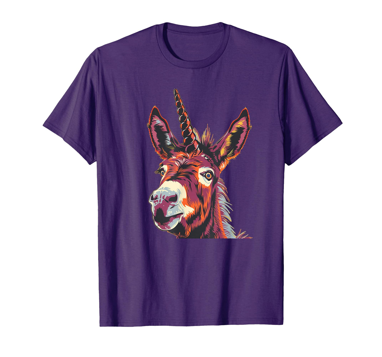 Funny Unicorn Face for Donkey and Horses Lovers T-Shirt