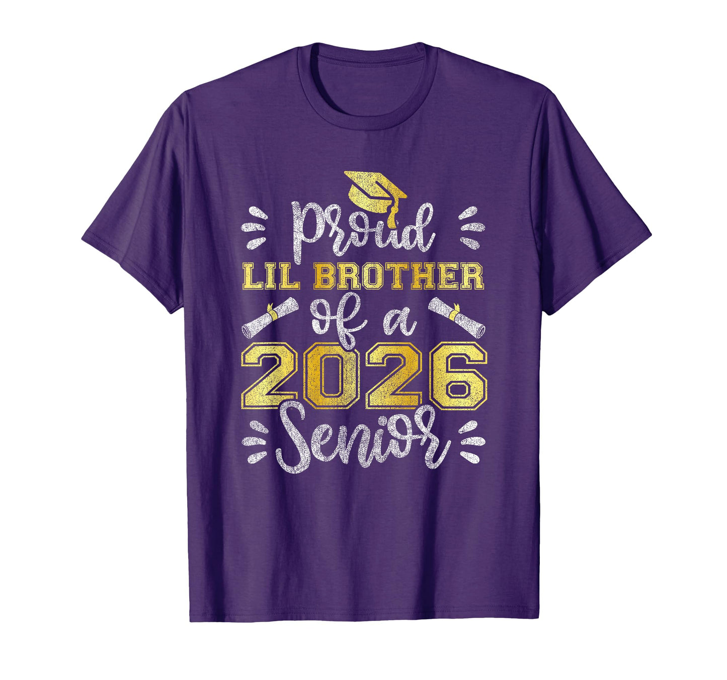 Proud Lil Brother of a 2026 Senior, Class Of 2026 Graduation T-Shirt