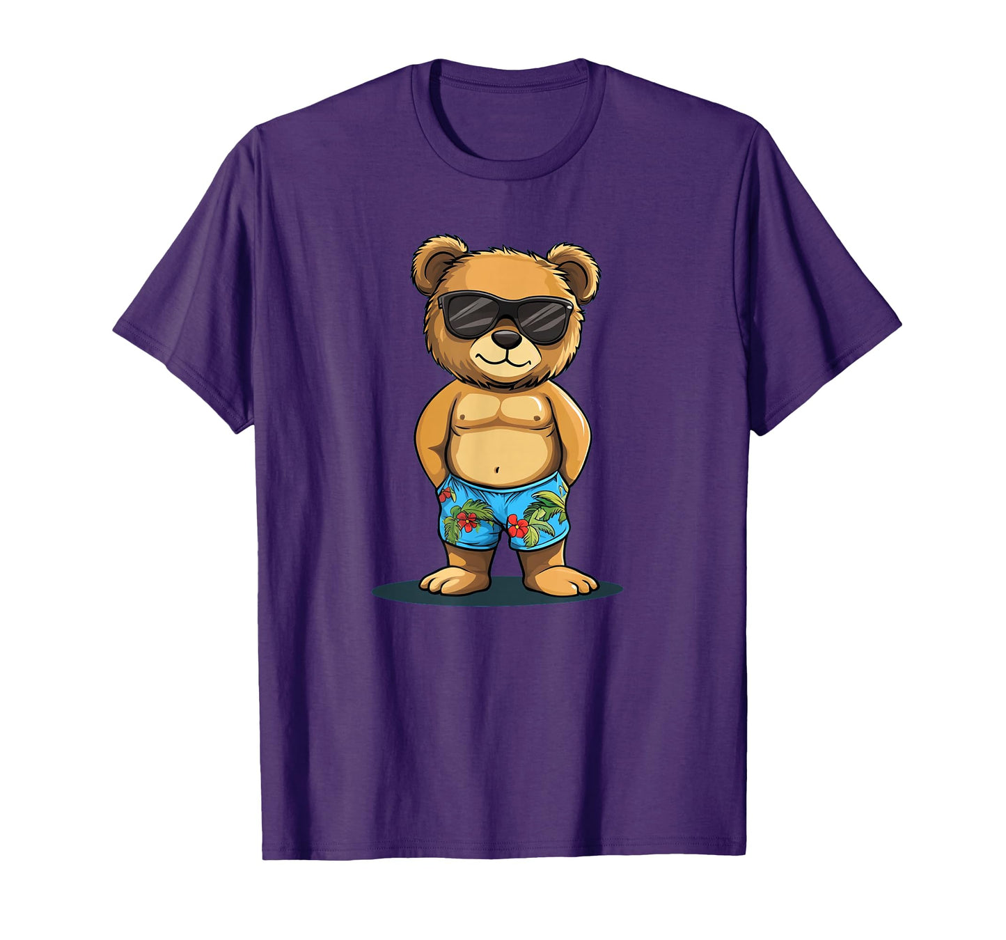 Casual Teddy Shorts Costume for Swimming Trunks Lovers T-Shirt